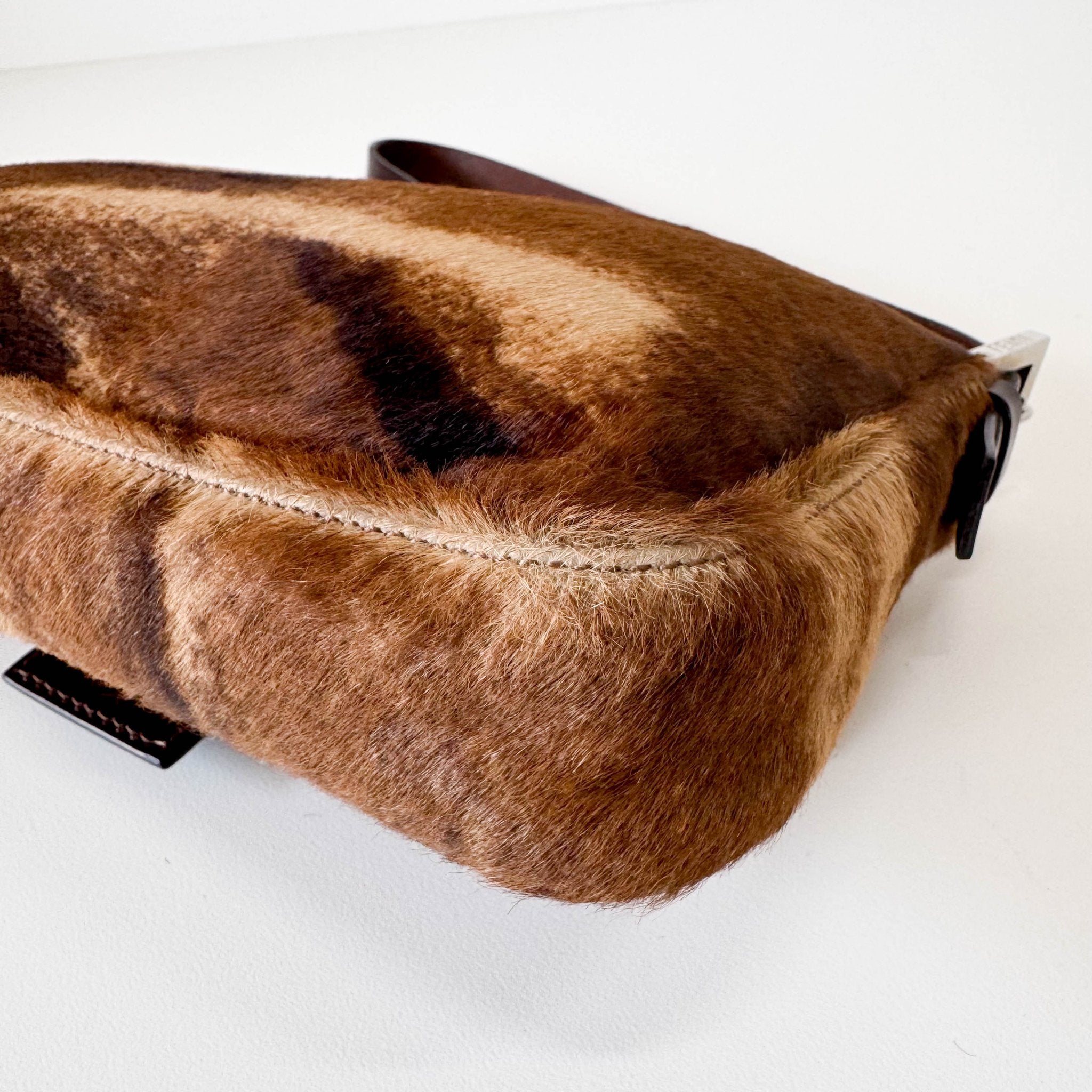 FENDI Baguette Brown Pony Hair Shoulder Bag, in , Sold by HIVE PRELOVED - Shoulder Bags, ,