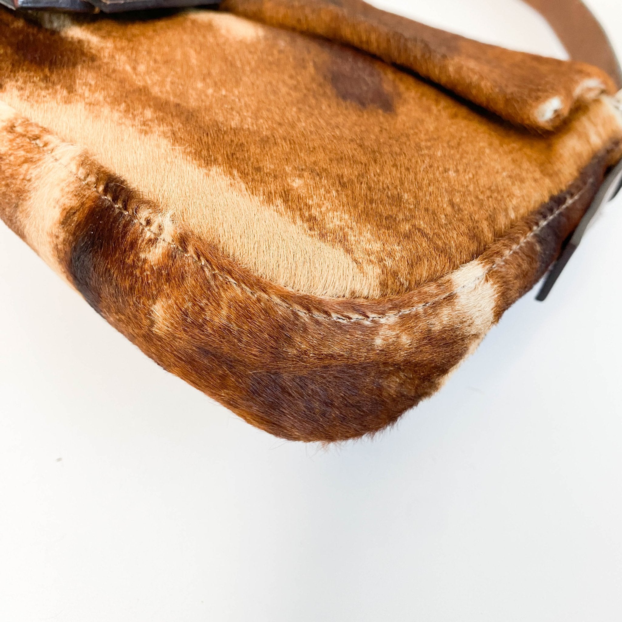 FENDI Baguette Brown Pony Hair Shoulder Bag, in , Sold by HIVE PRELOVED - Shoulder Bags, ,