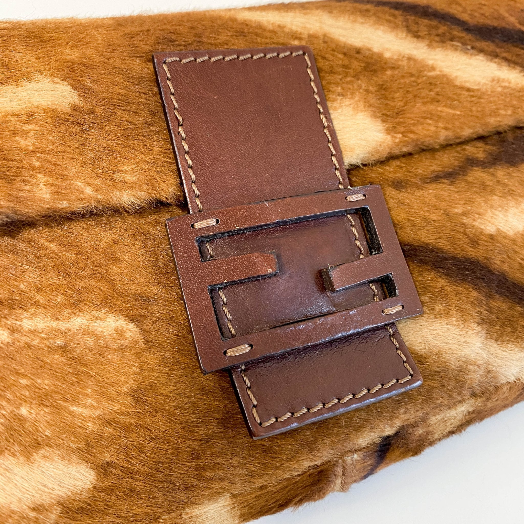 FENDI Baguette Brown Pony Hair Shoulder Bag, in , Sold by HIVE PRELOVED - Shoulder Bags, ,