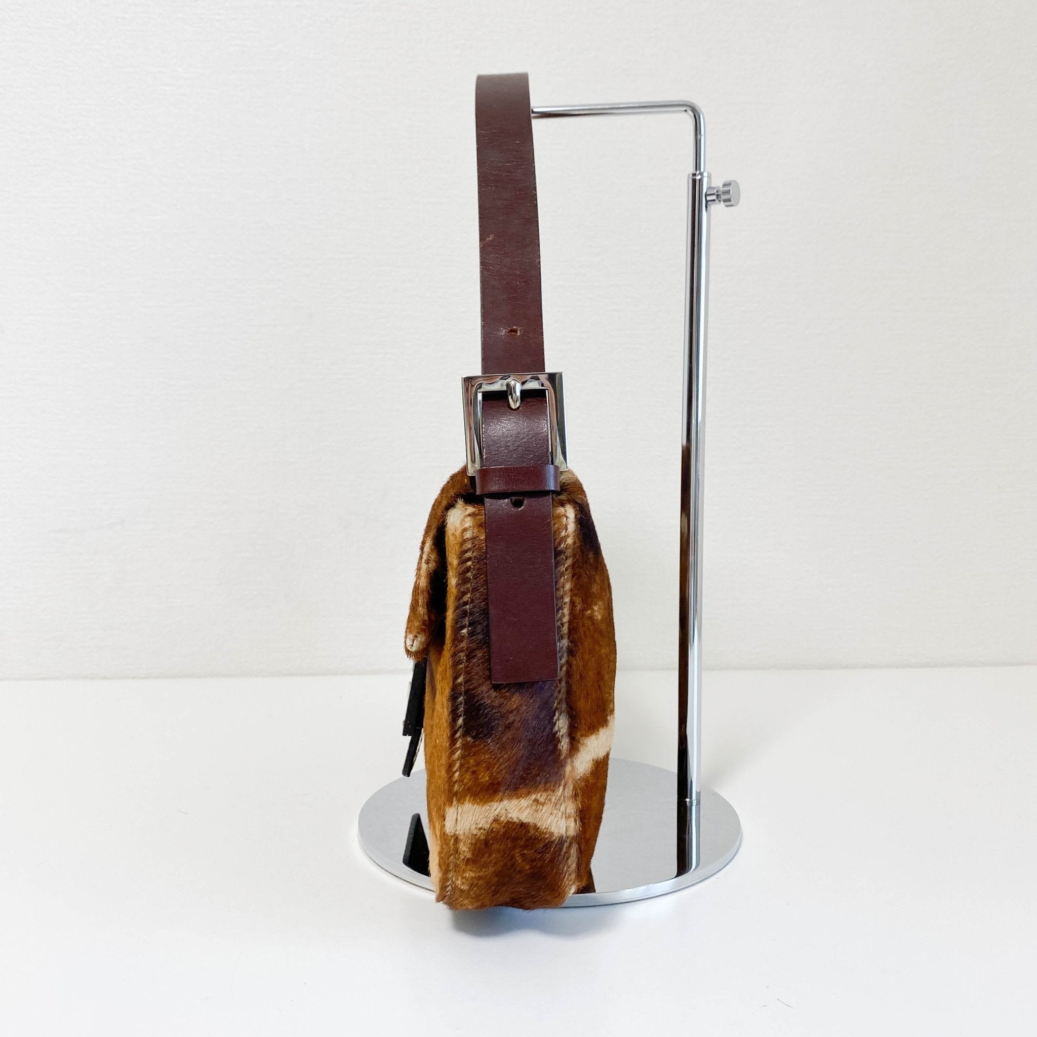 FENDI Baguette Brown Pony Hair Shoulder Bag, in , Sold by HIVE PRELOVED - Shoulder Bags, ,