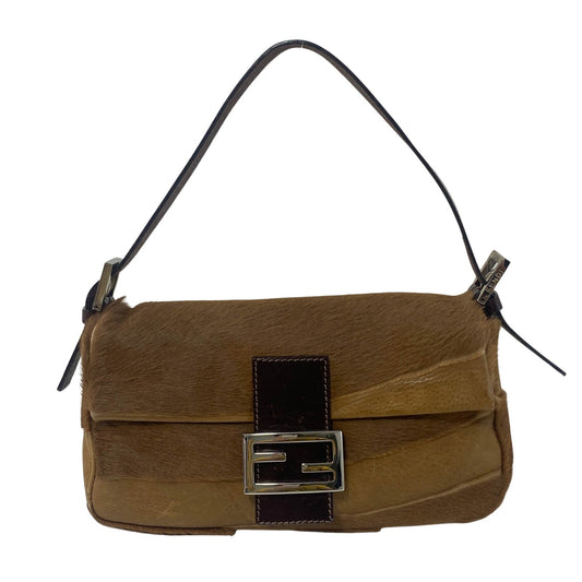 FENDI Baguette Brown Pony Hair Shoulder Bag, in , Sold by HIVE PRELOVED - Shoulder Bags, ,