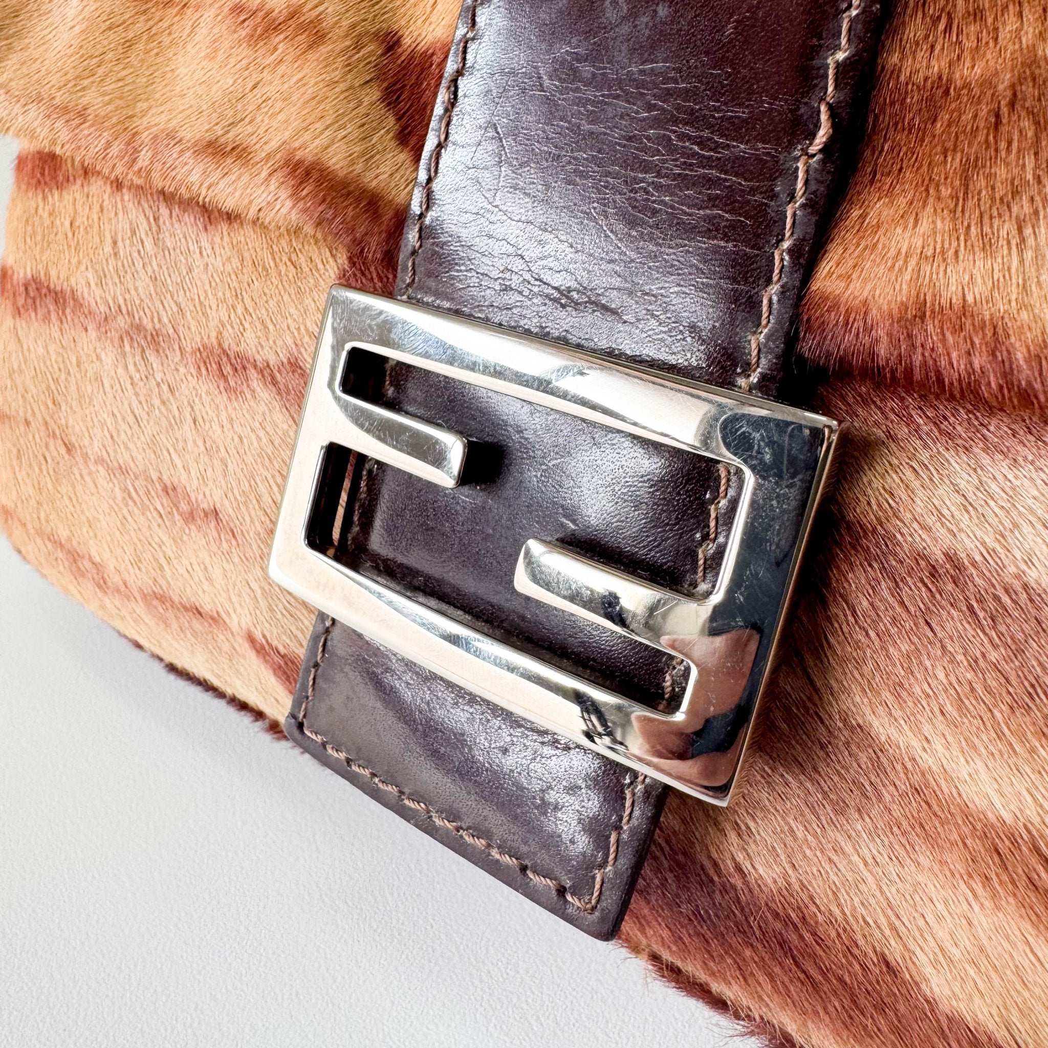 FENDI Baguette Brown Pony Hair Zebra Print Shoulder Bag, in , Sold by HIVE PRELOVED - Shoulder Bags, ,