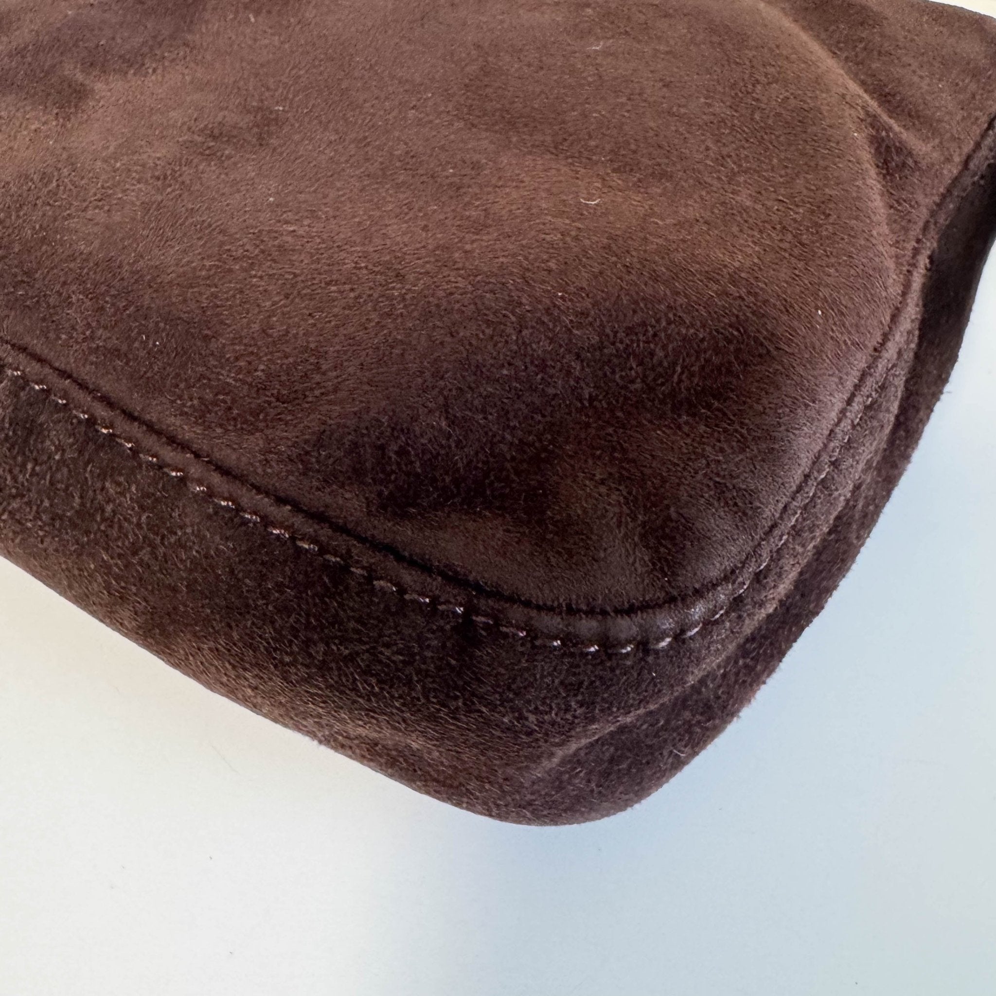 FENDI Baguette Brown Suede Shoulder Bag, in , Sold by HIVE PRELOVED - Shoulder Bags, ,