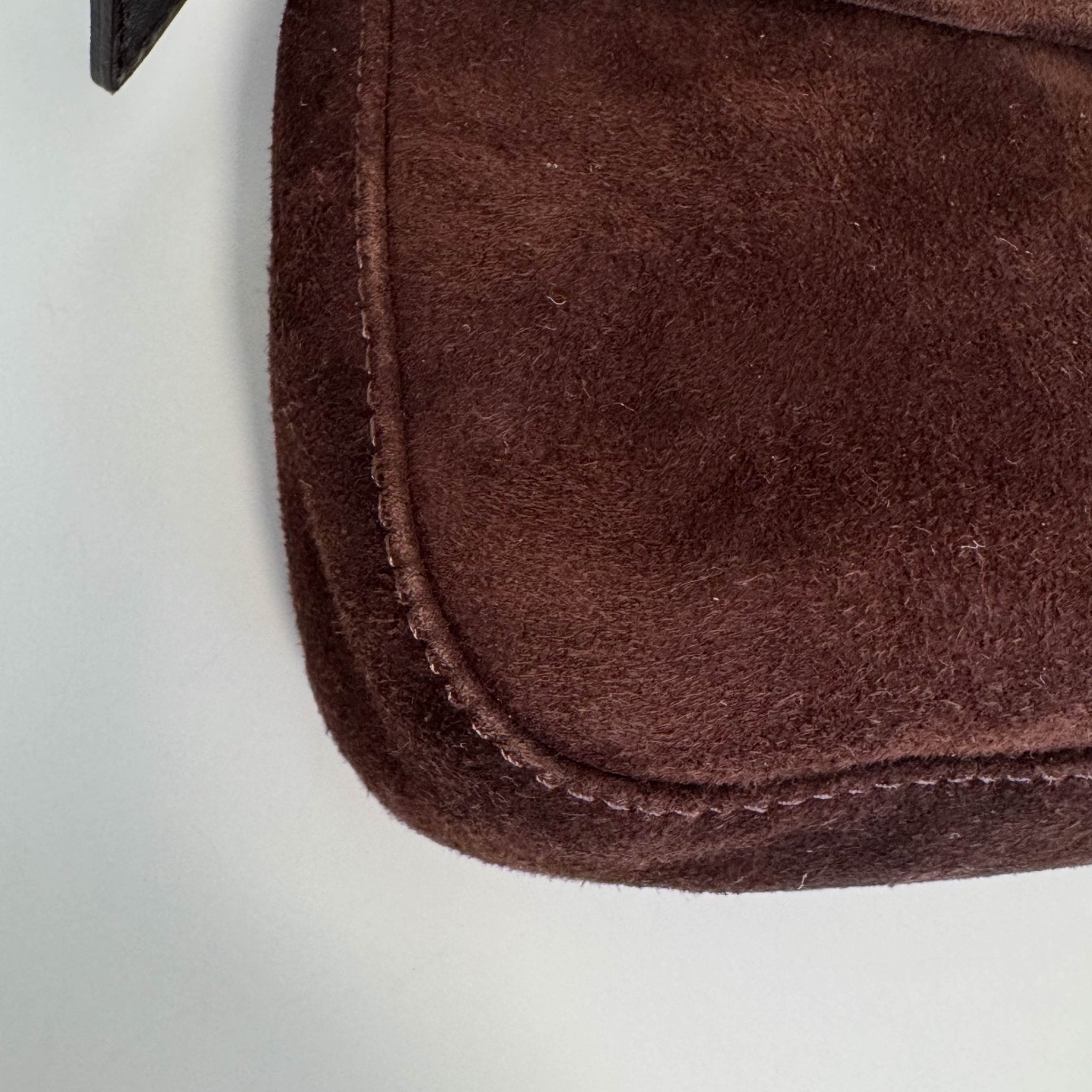 FENDI Baguette Brown Suede Shoulder Bag, in , Sold by HIVE PRELOVED - Shoulder Bags, ,