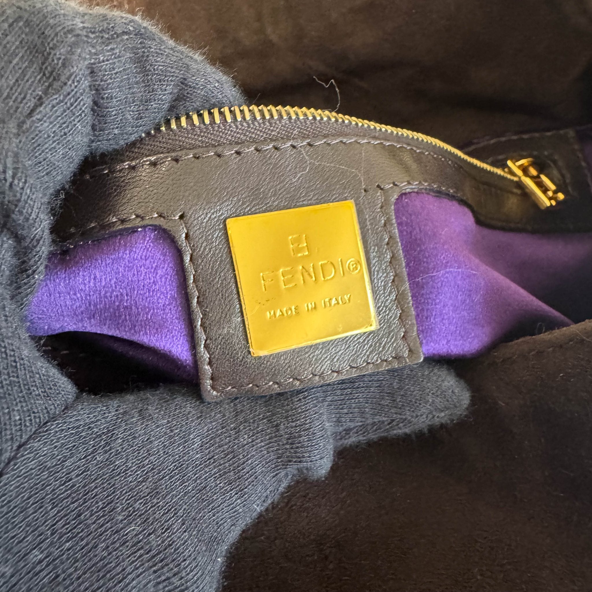 FENDI Baguette Brown Suede Shoulder Bag, in , Sold by HIVE PRELOVED - Shoulder Bags, ,