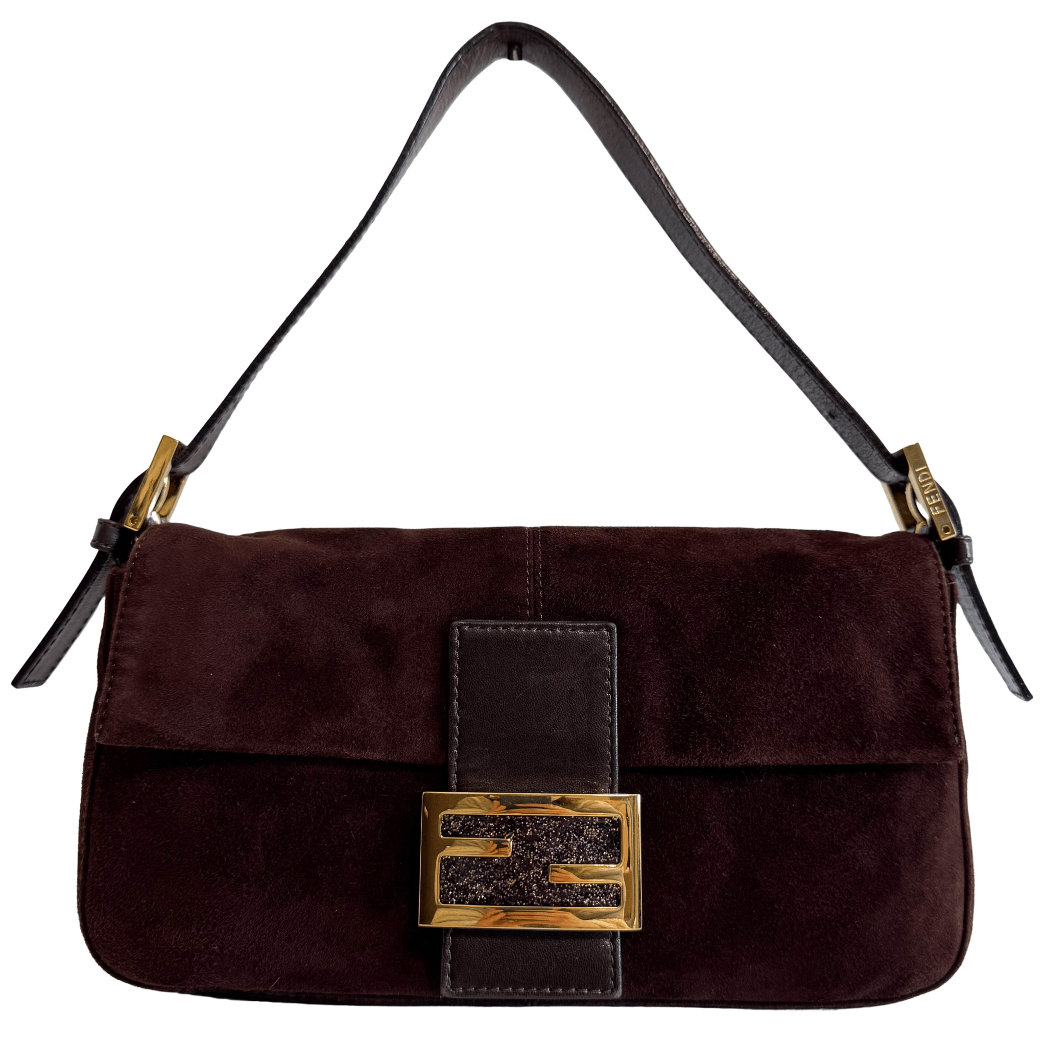 FENDI Baguette Brown Suede Shoulder Bag, in , Sold by HIVE PRELOVED - Shoulder Bags, ,