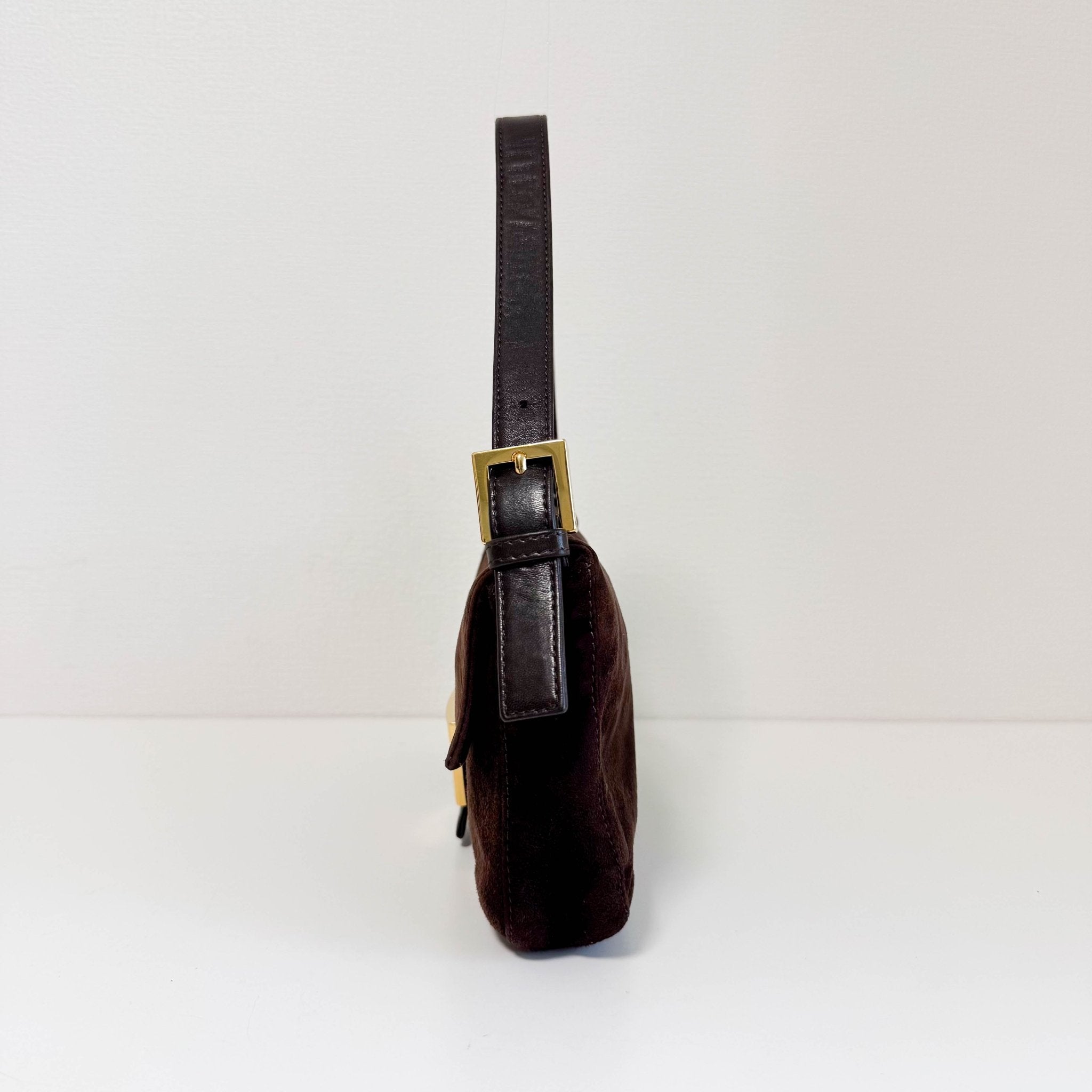 FENDI Baguette Brown Suede Shoulder Bag, in , Sold by HIVE PRELOVED - Shoulder Bags, ,