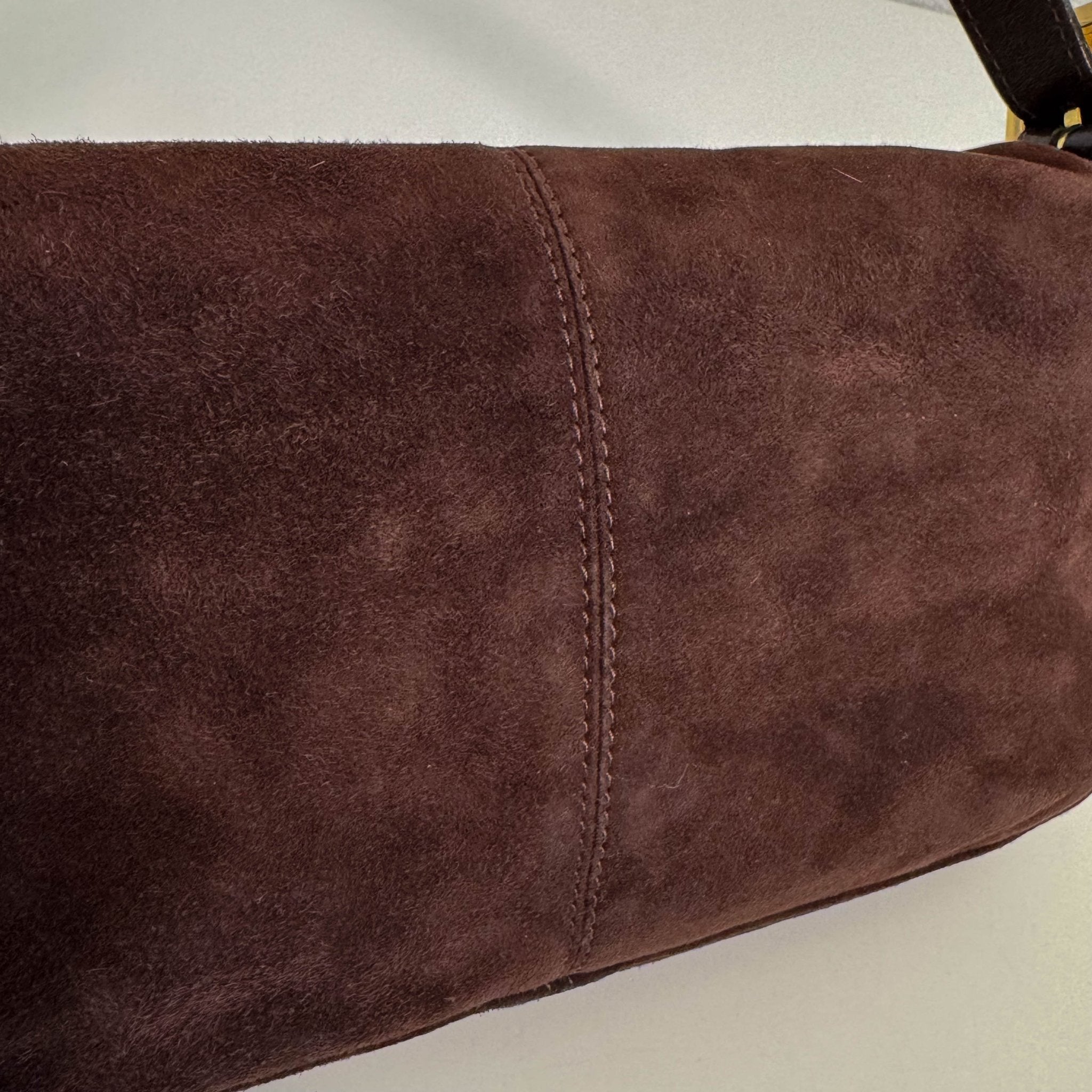 FENDI Baguette Brown Suede Shoulder Bag, in , Sold by HIVE PRELOVED - Shoulder Bags, ,