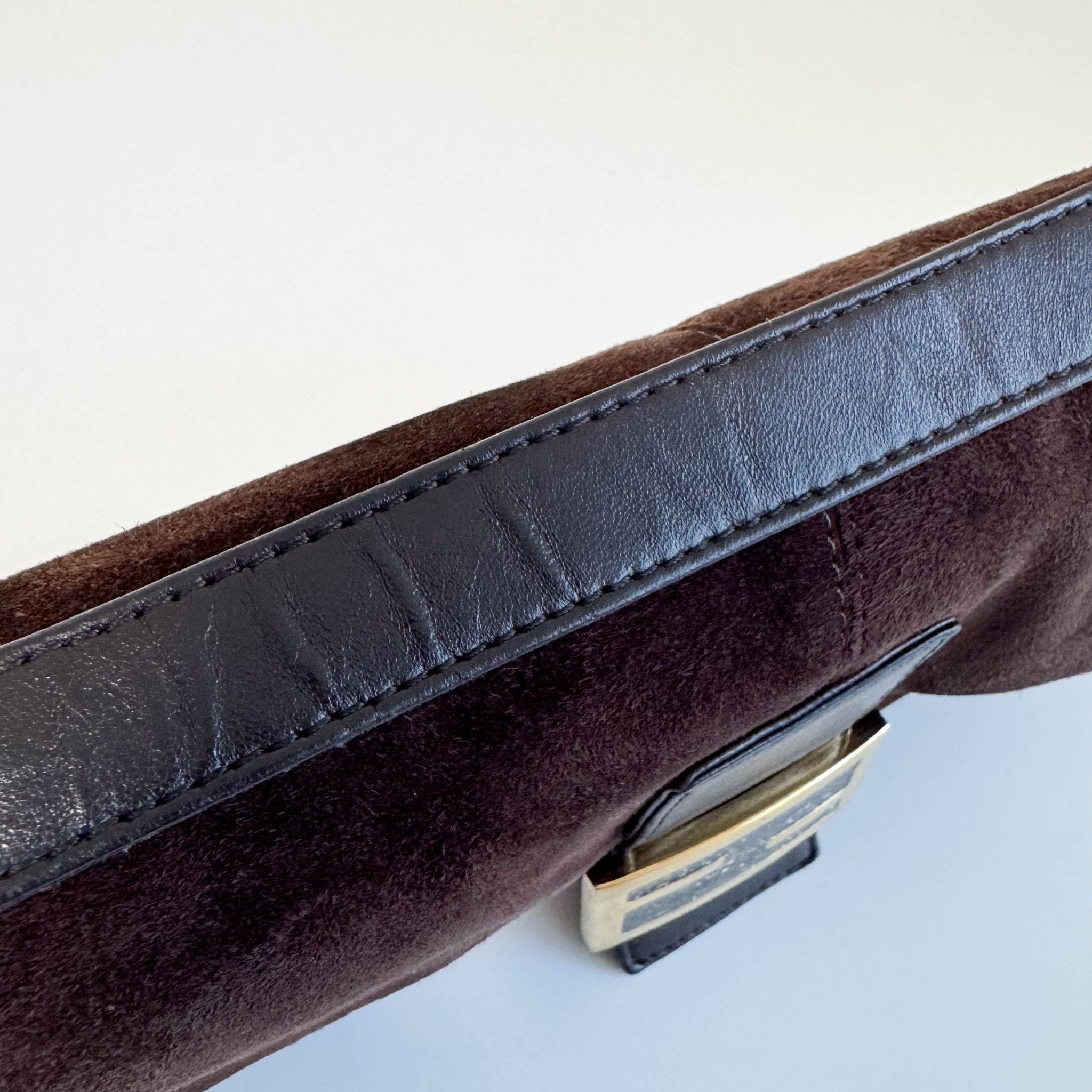 FENDI Baguette Brown Suede Shoulder Bag, in , Sold by HIVE PRELOVED - Shoulder Bags, ,