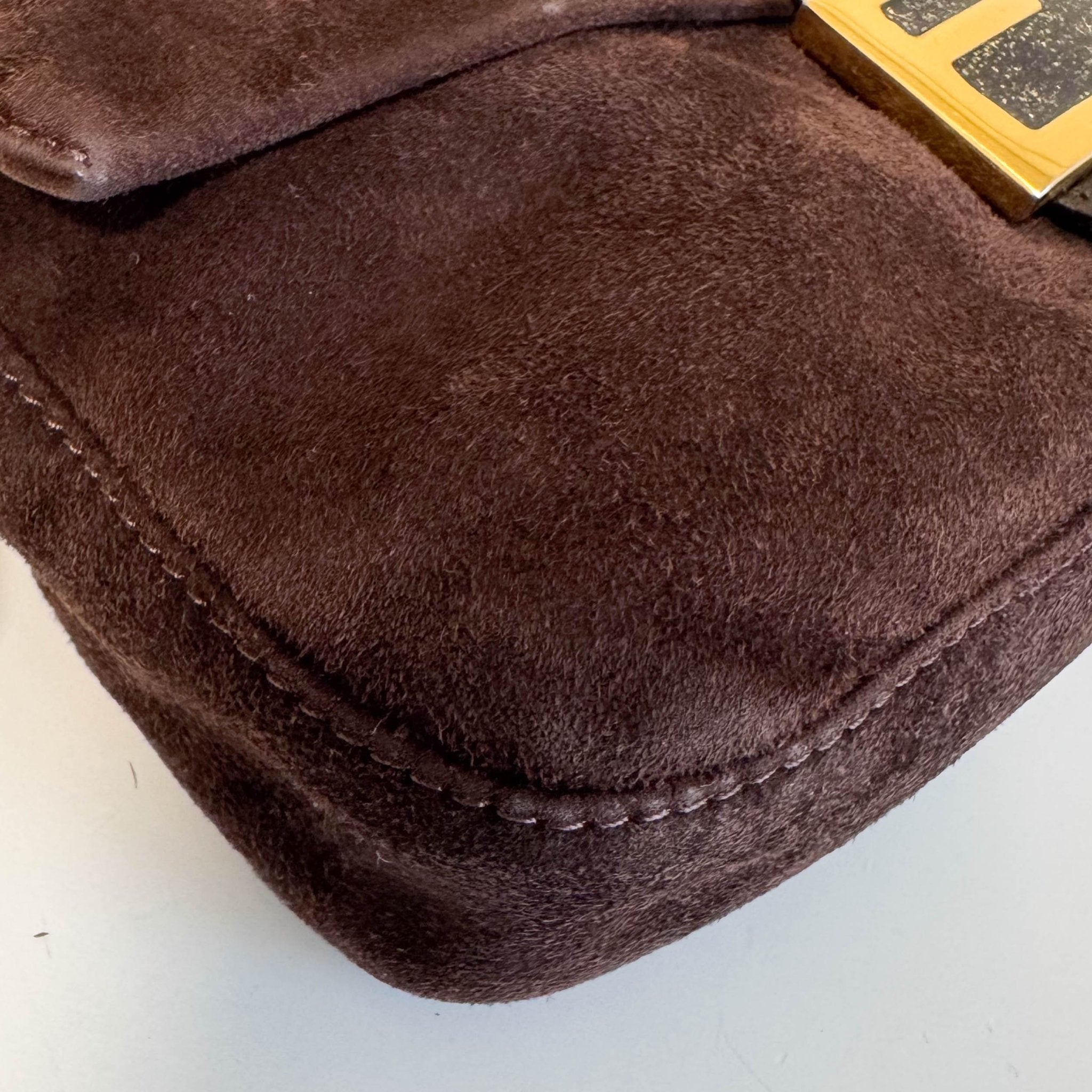 FENDI Baguette Brown Suede Shoulder Bag, in , Sold by HIVE PRELOVED - Shoulder Bags, ,