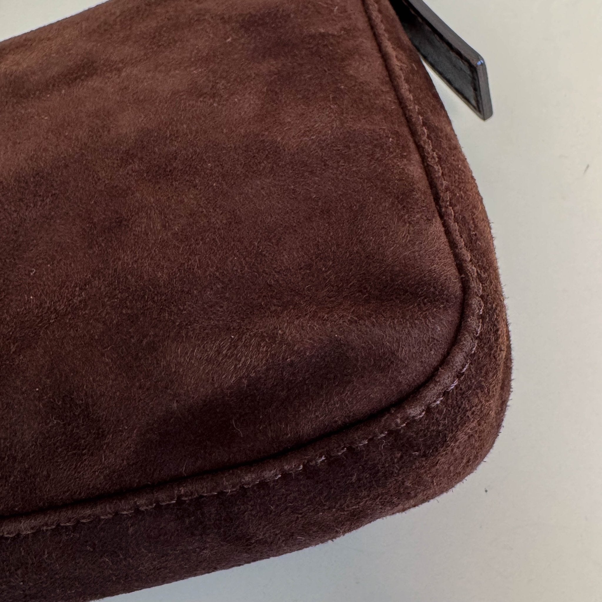 FENDI Baguette Brown Suede Shoulder Bag, in , Sold by HIVE PRELOVED - Shoulder Bags, ,