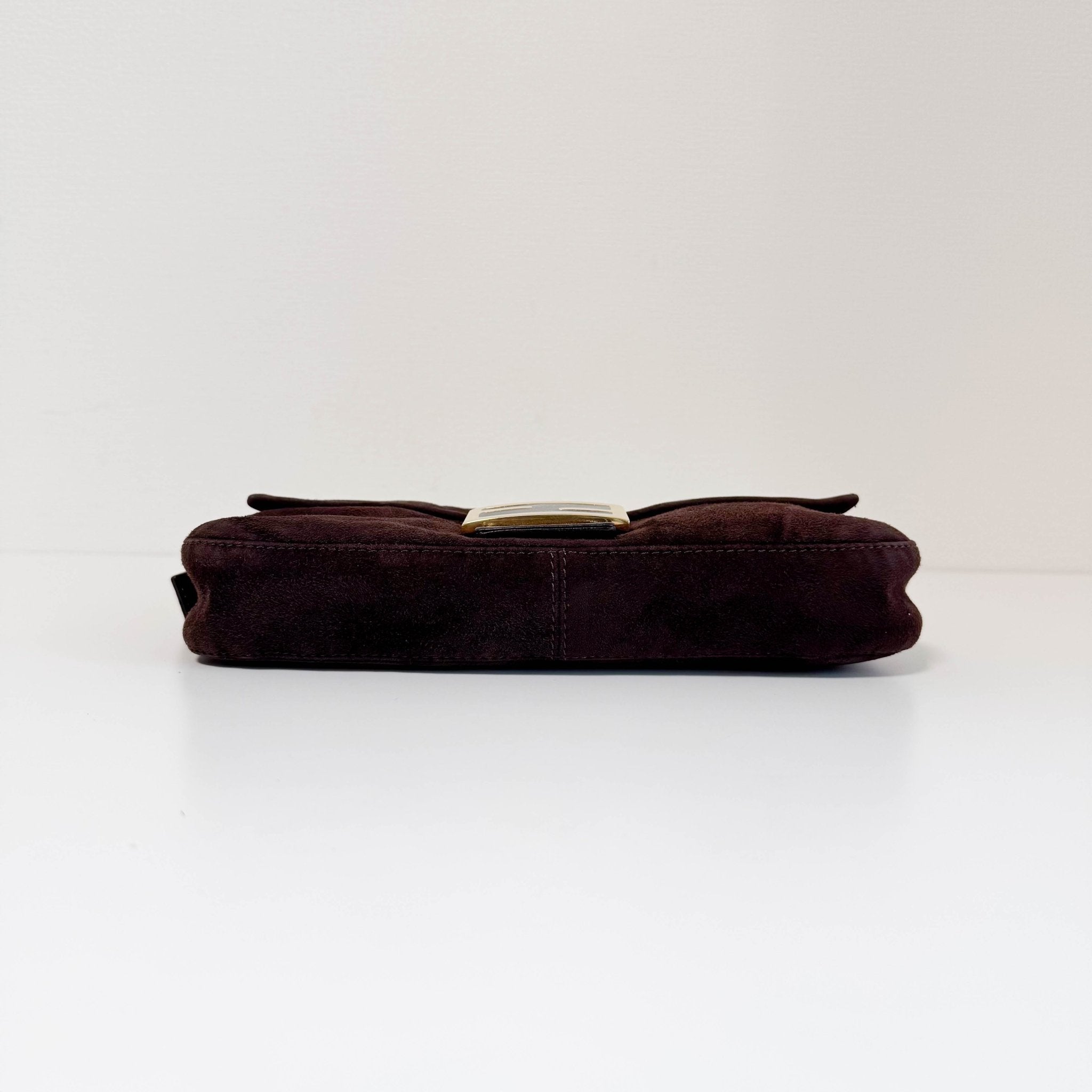 FENDI Baguette Brown Suede Shoulder Bag, in , Sold by HIVE PRELOVED - Shoulder Bags, ,