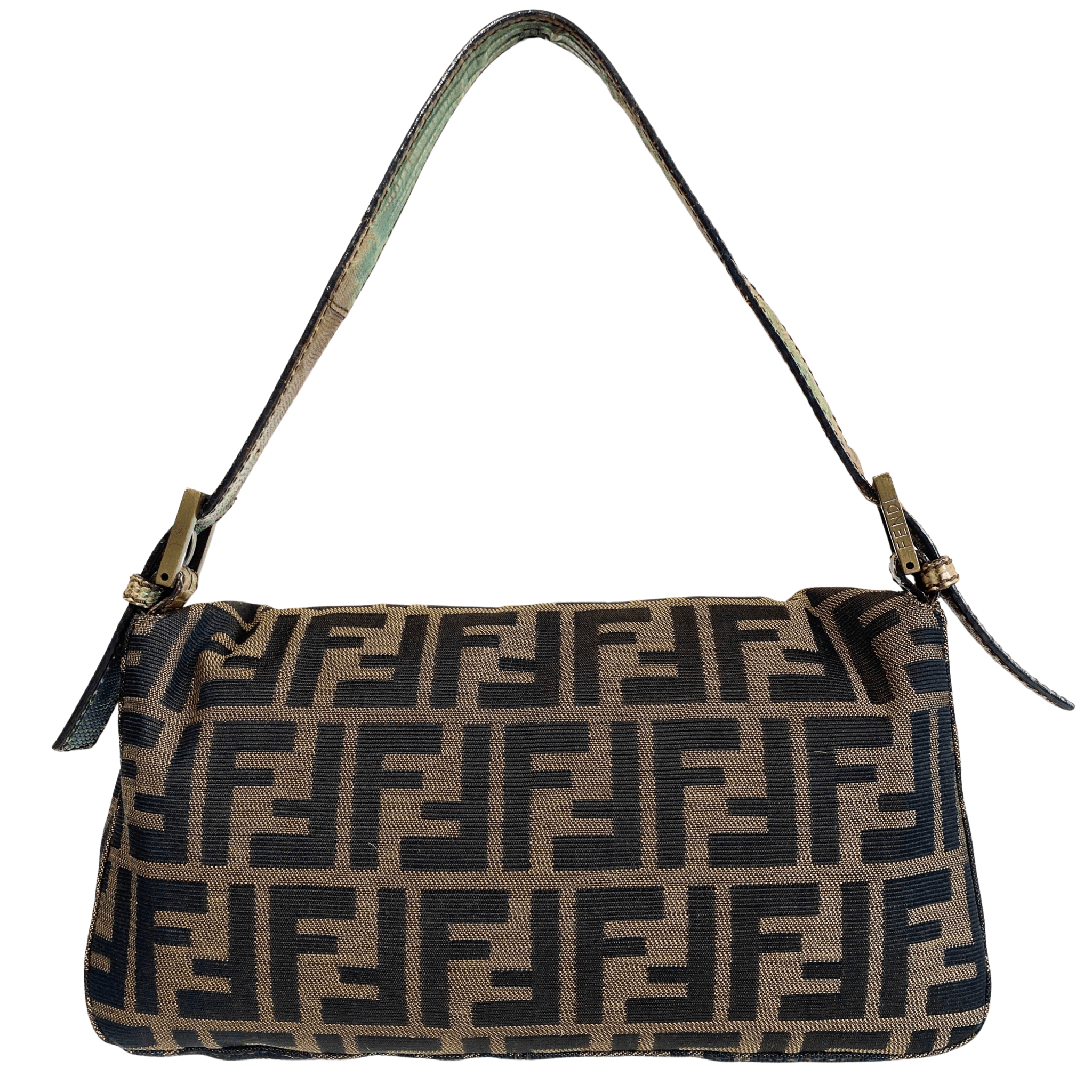 FENDI Baguette Brown Zucca Canvas/Ponyhair Shoulder Bag, in , Sold by HIVE PRELOVED - Shoulder Bags, ,