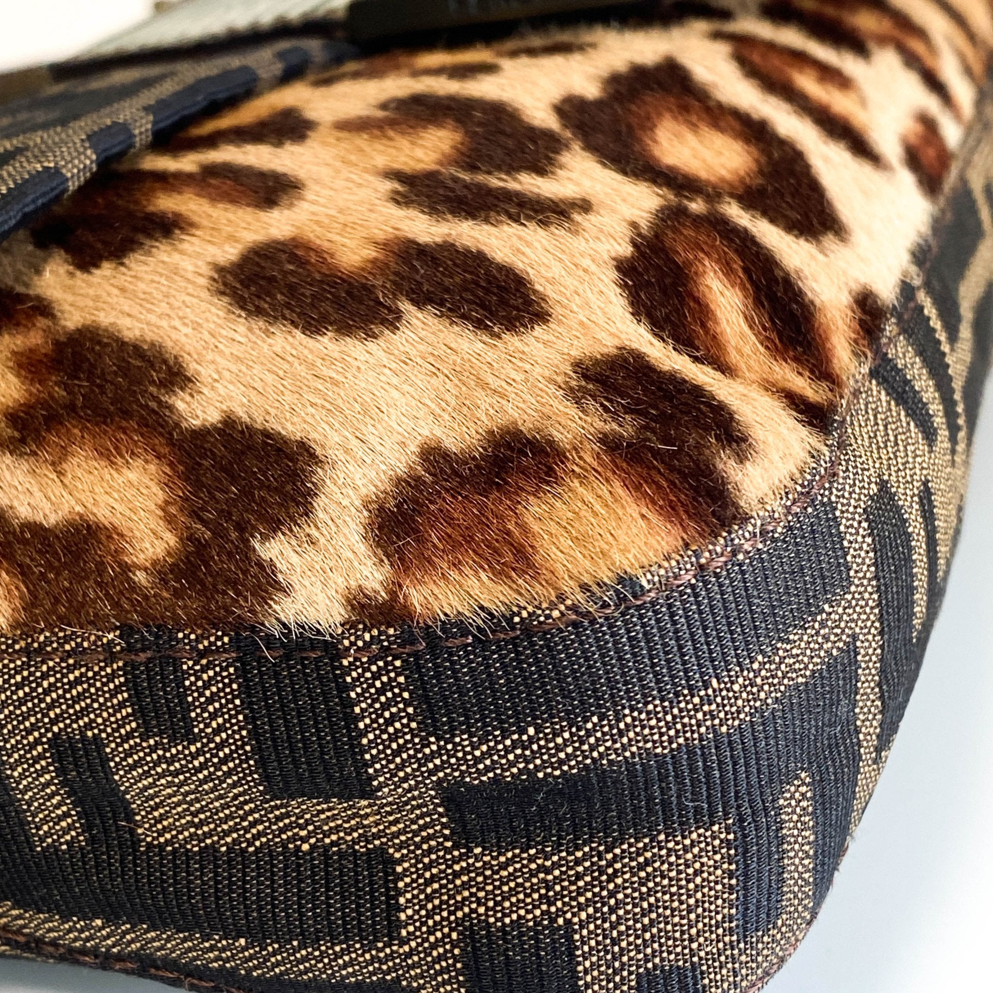 FENDI Baguette Brown Zucca Canvas/Ponyhair Shoulder Bag, in , Sold by HIVE PRELOVED - Shoulder Bags, ,