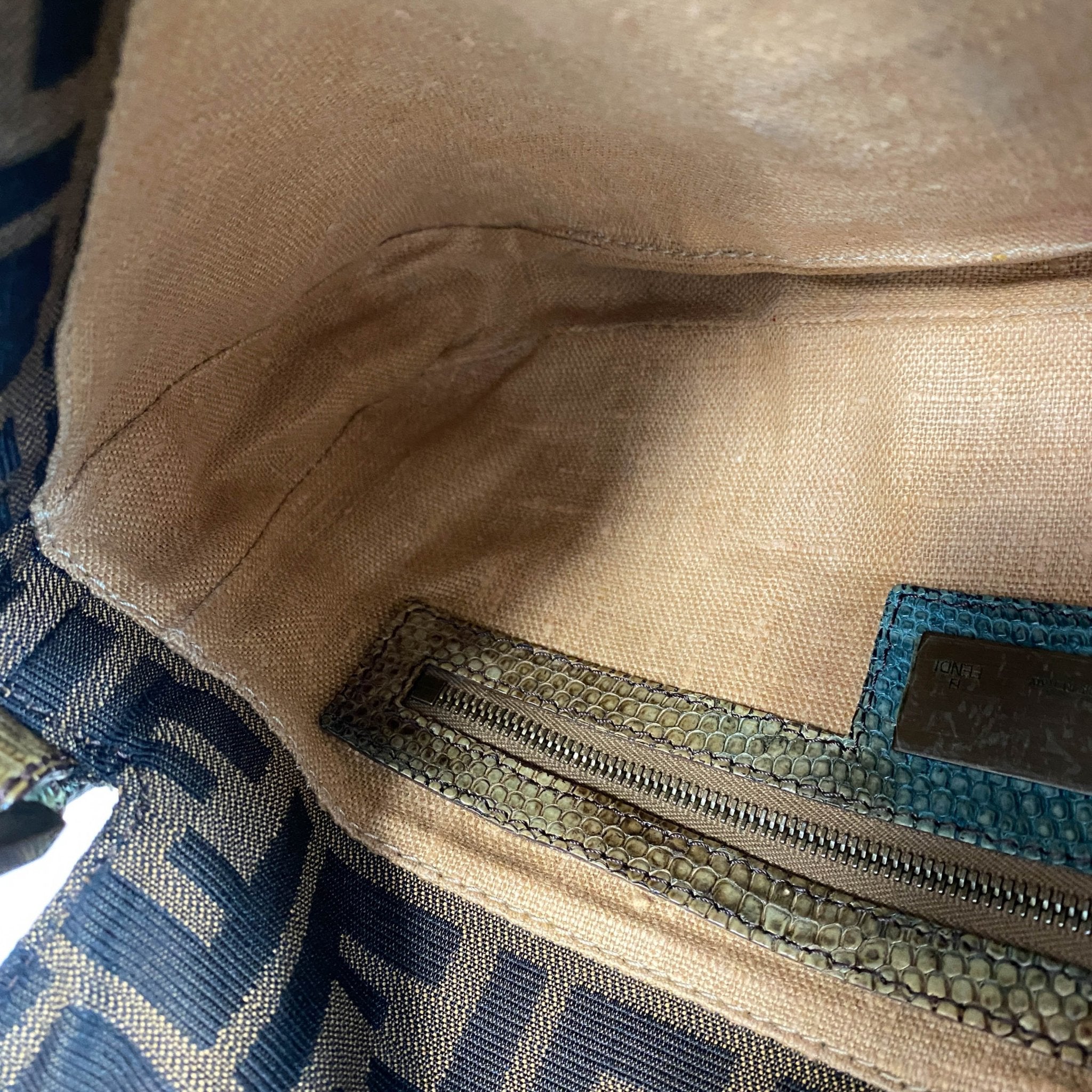 FENDI Baguette Brown Zucca Canvas/Ponyhair Shoulder Bag, in , Sold by HIVE PRELOVED - Shoulder Bags, ,