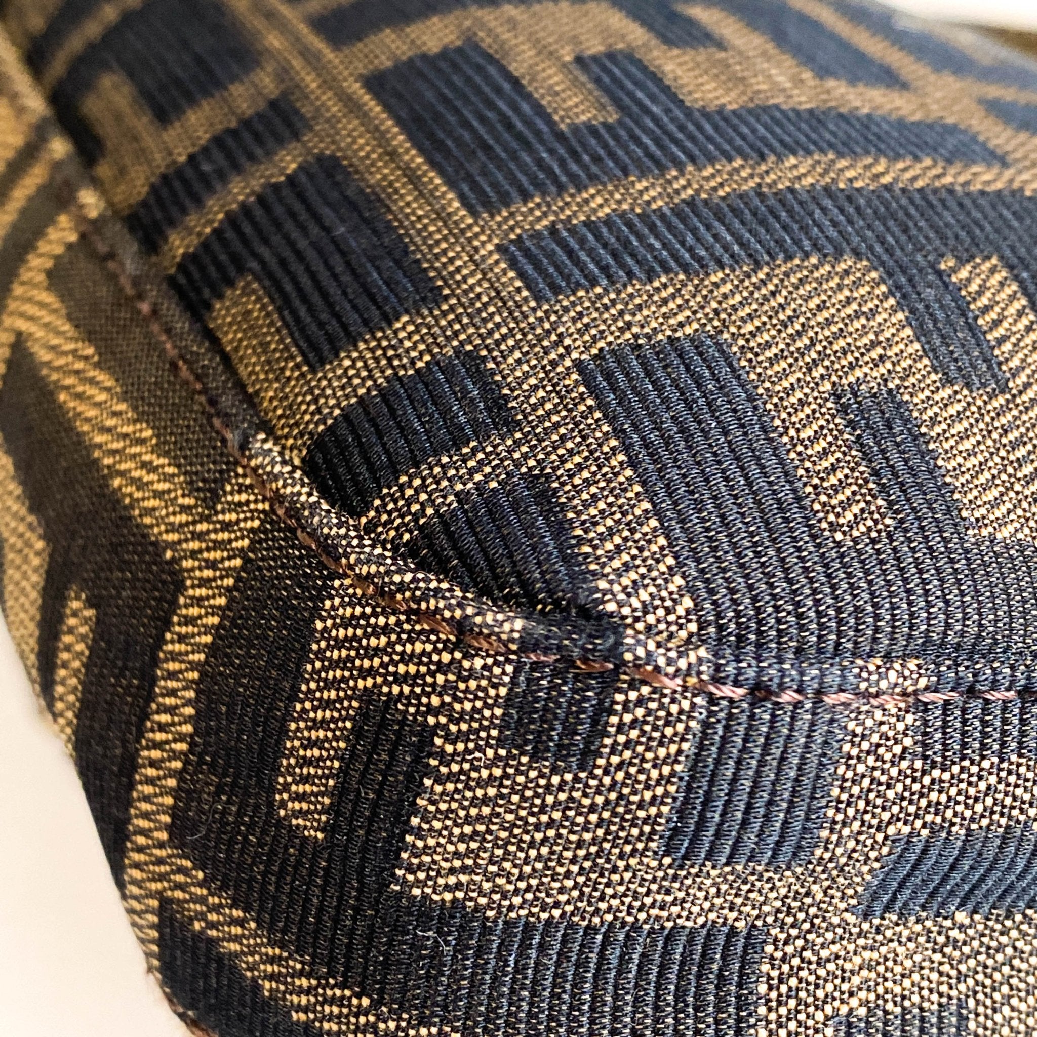 FENDI Baguette Brown Zucca Canvas/Ponyhair Shoulder Bag, in , Sold by HIVE PRELOVED - Shoulder Bags, ,