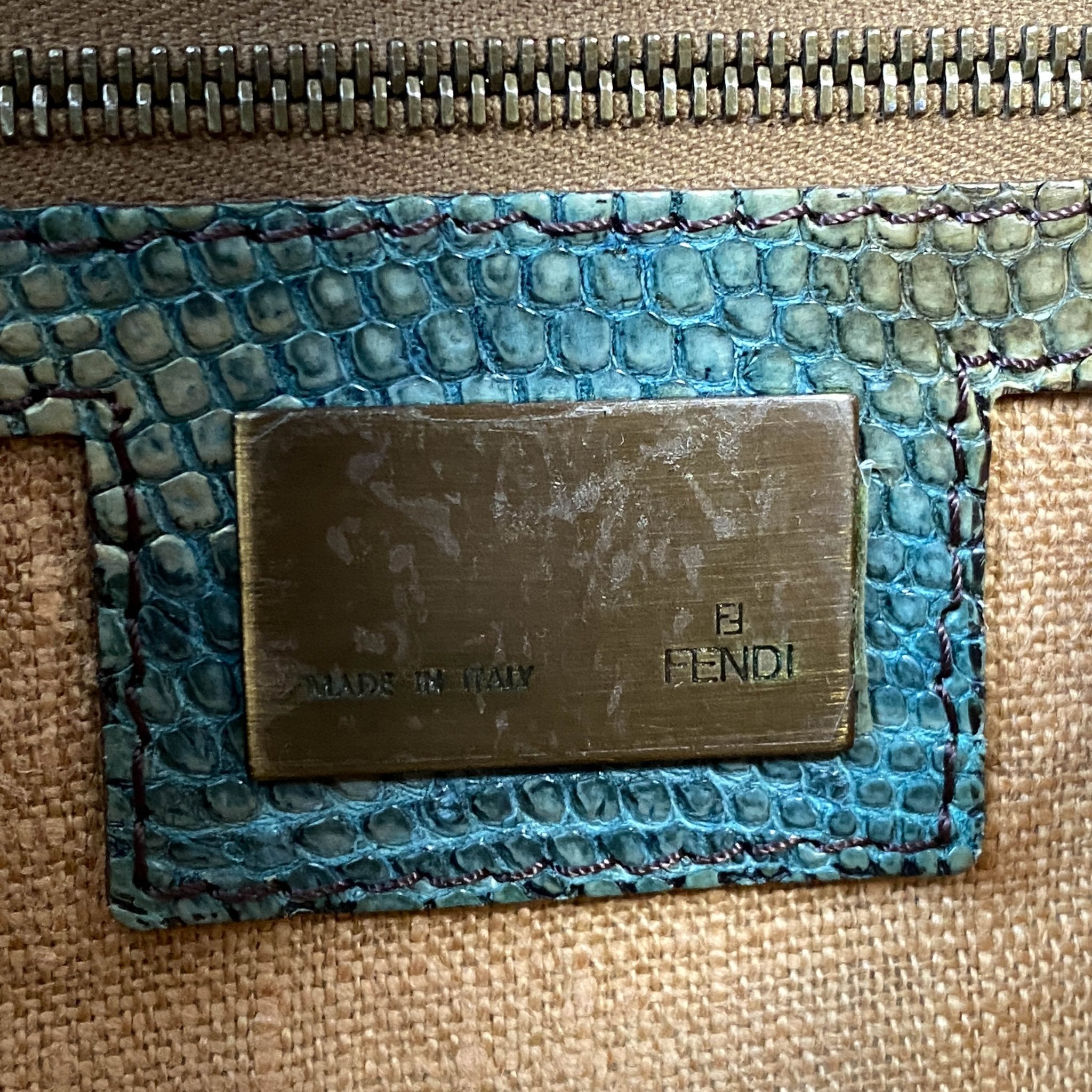 FENDI Baguette Brown Zucca Canvas/Ponyhair Shoulder Bag, in , Sold by HIVE PRELOVED - Shoulder Bags, ,