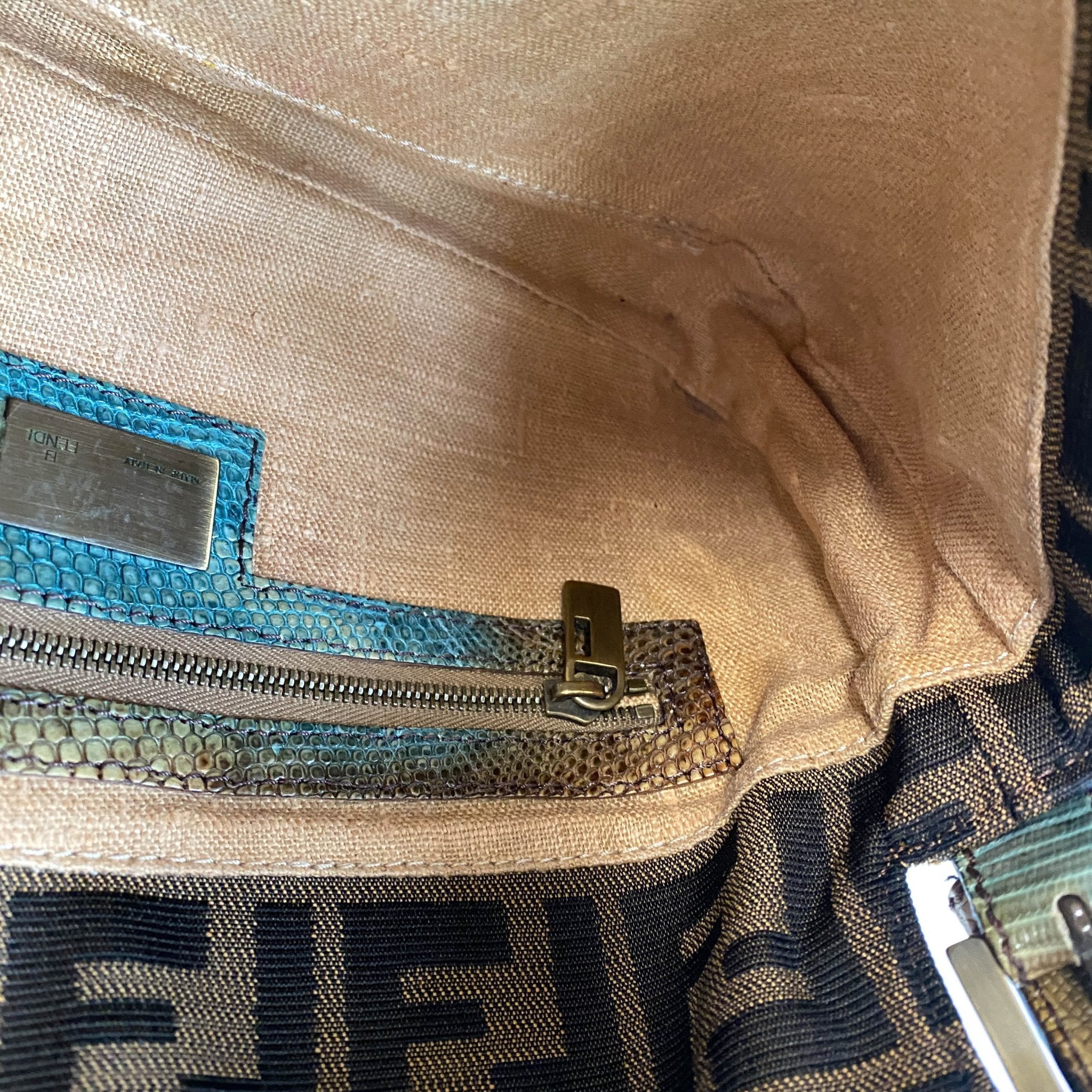 FENDI Baguette Brown Zucca Canvas/Ponyhair Shoulder Bag, in , Sold by HIVE PRELOVED - Shoulder Bags, ,