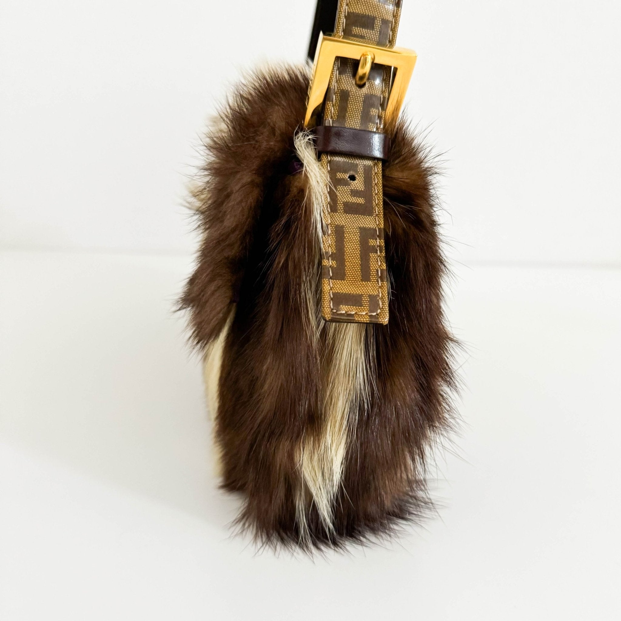 FENDI Baguette Brown/Beige Far Sparkly Hardware, in , Sold by HIVE PRELOVED - Shoulder Bags, ,