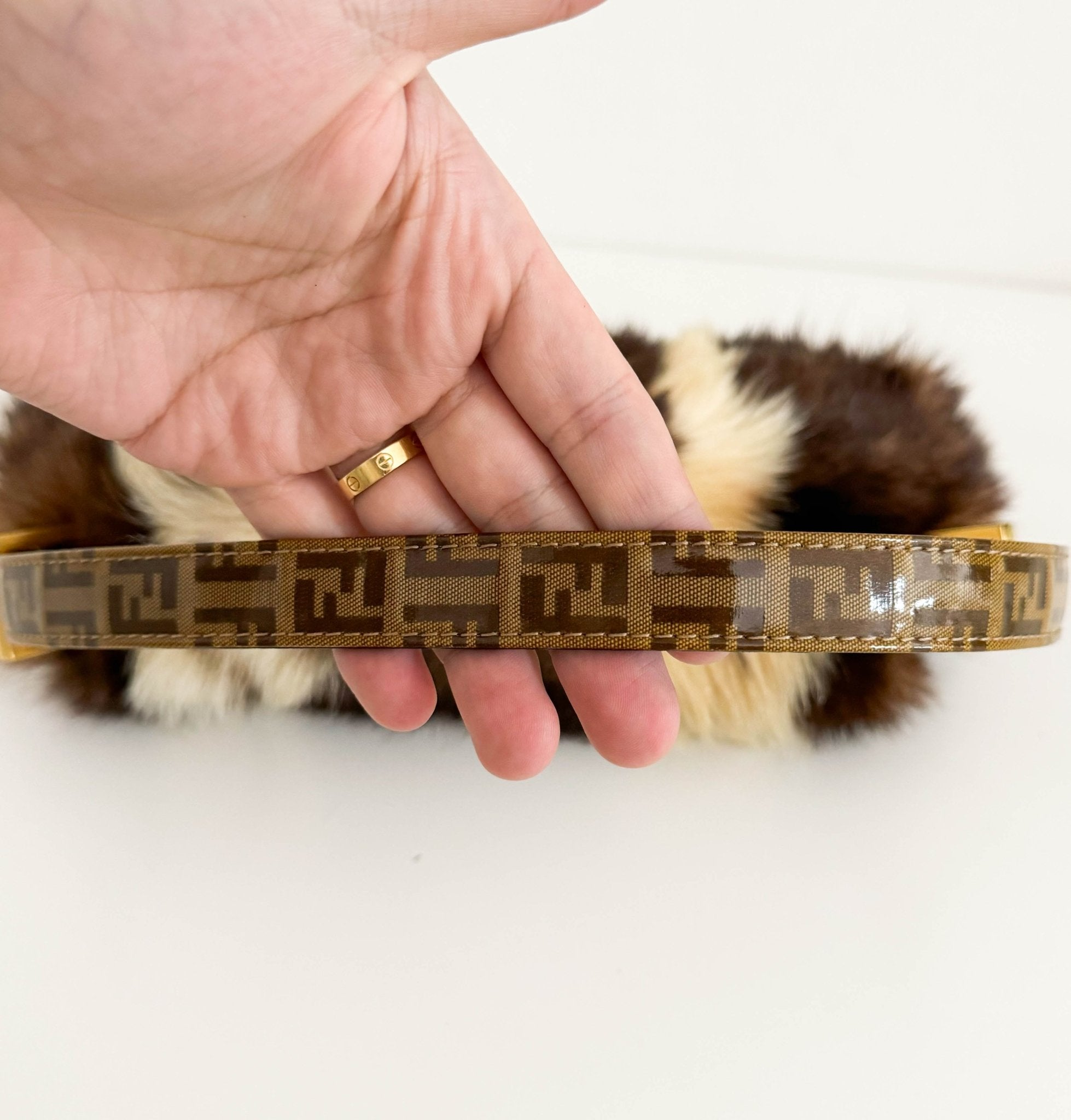 FENDI Baguette Brown/Beige Far Sparkly Hardware, in , Sold by HIVE PRELOVED - Shoulder Bags, ,