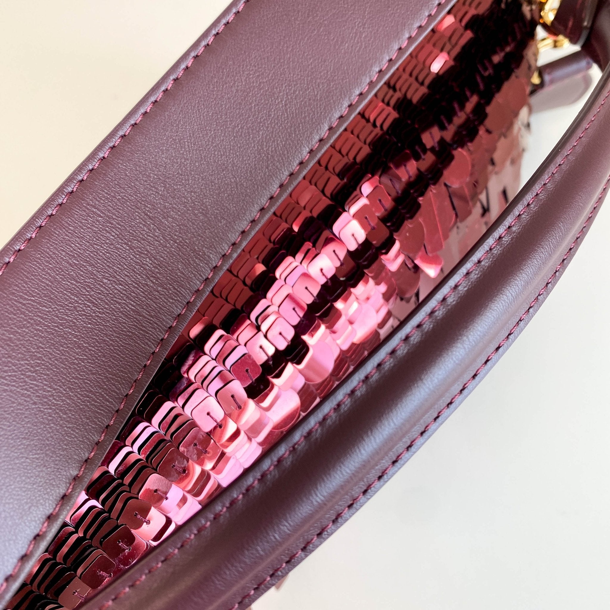 FENDI Baguette Burgundy Sequin Shoulder Bag, in , Sold by HIVE PRELOVED - Shoulder Bags, ,