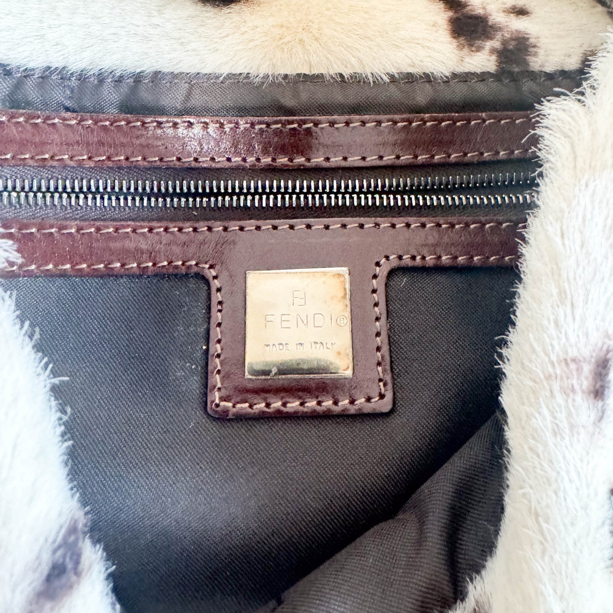FENDI Baguette Calf Hair Cow Print Shoulder Bag, in , Sold by HIVE PRELOVED - Shoulder Bags, ,