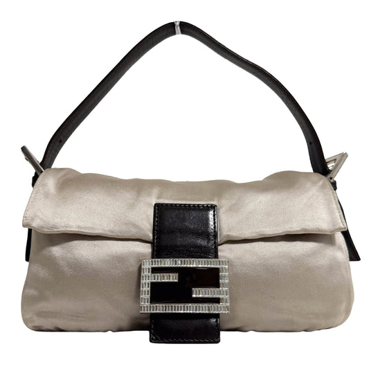 FENDI Baguette Champagne Satin Rhinestone Hardware, in , Sold by HIVE PRELOVED - Shoulder Bags, ,