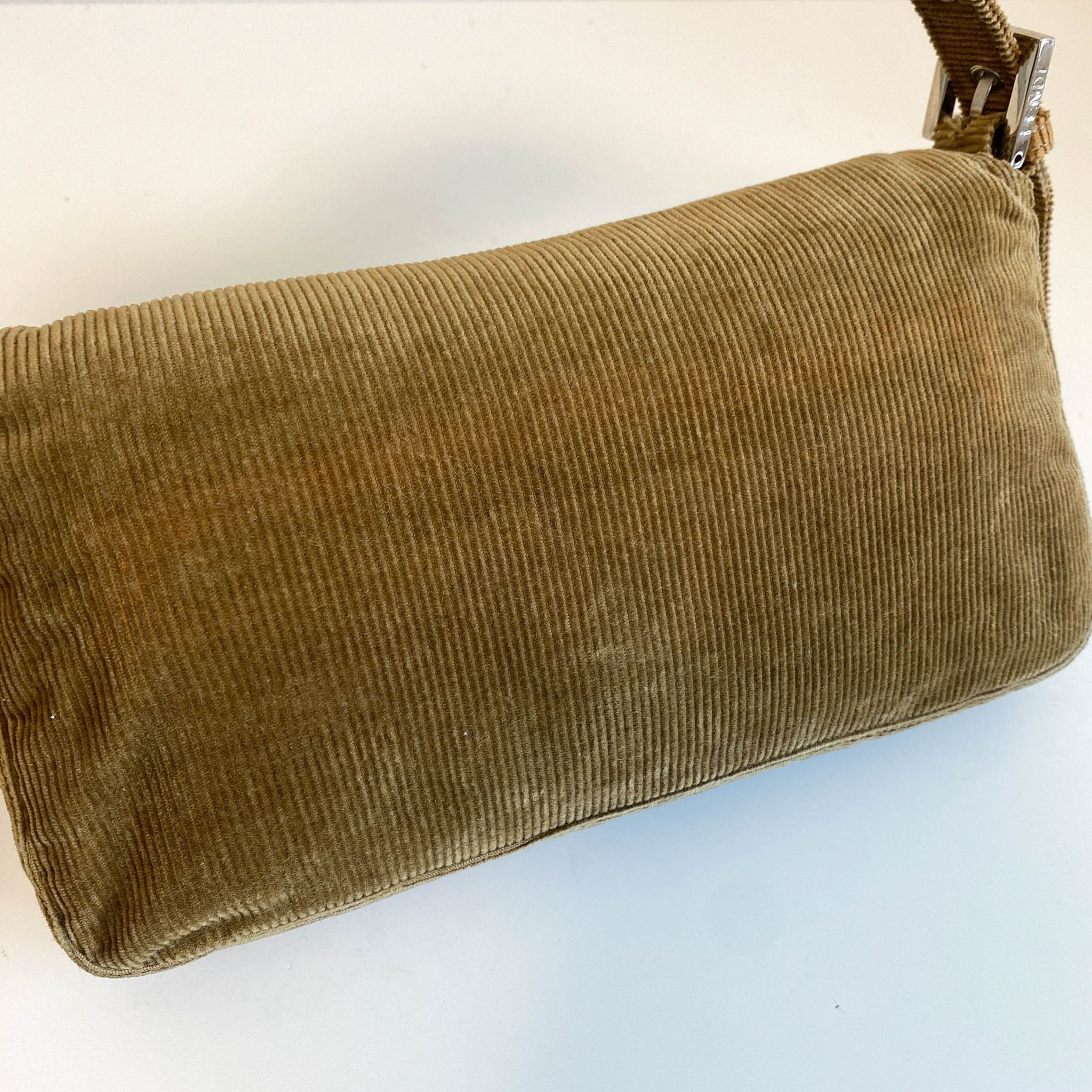 FENDI Baguette Corduroy Shoulder Bag, in , Sold by HIVE PRELOVED - Shoulder Bags, ,