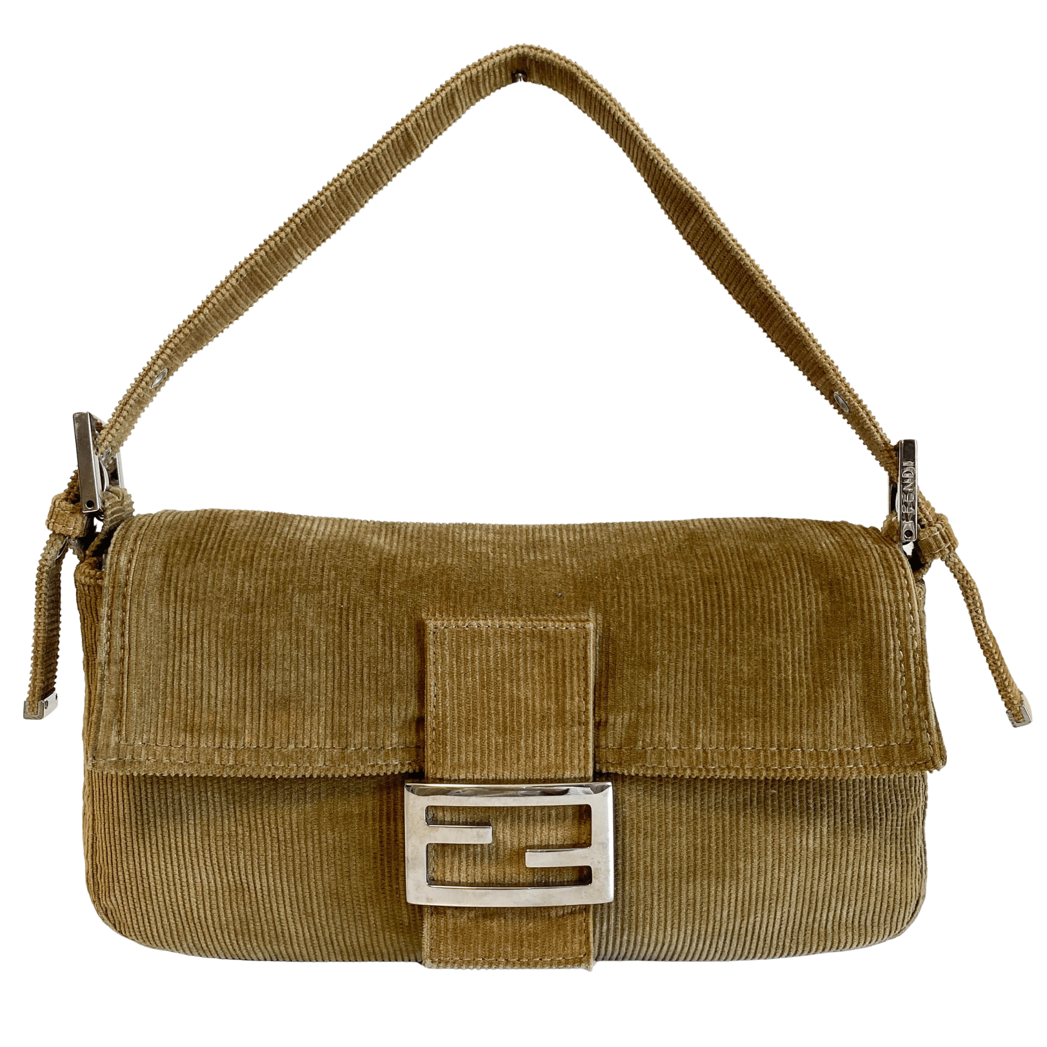 FENDI Baguette Corduroy Shoulder Bag, in , Sold by HIVE PRELOVED - Shoulder Bags, ,