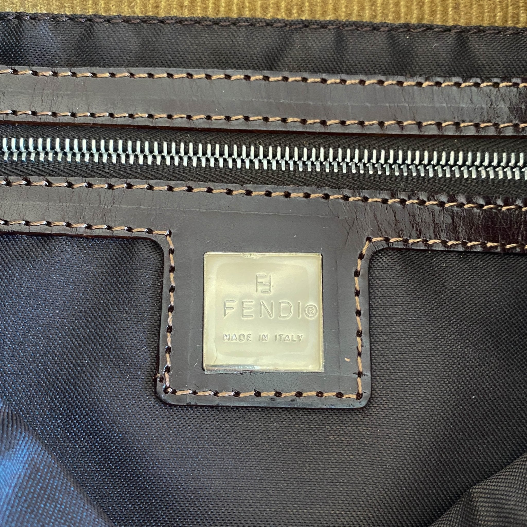 FENDI Baguette Corduroy Shoulder Bag, in , Sold by HIVE PRELOVED - Shoulder Bags, ,