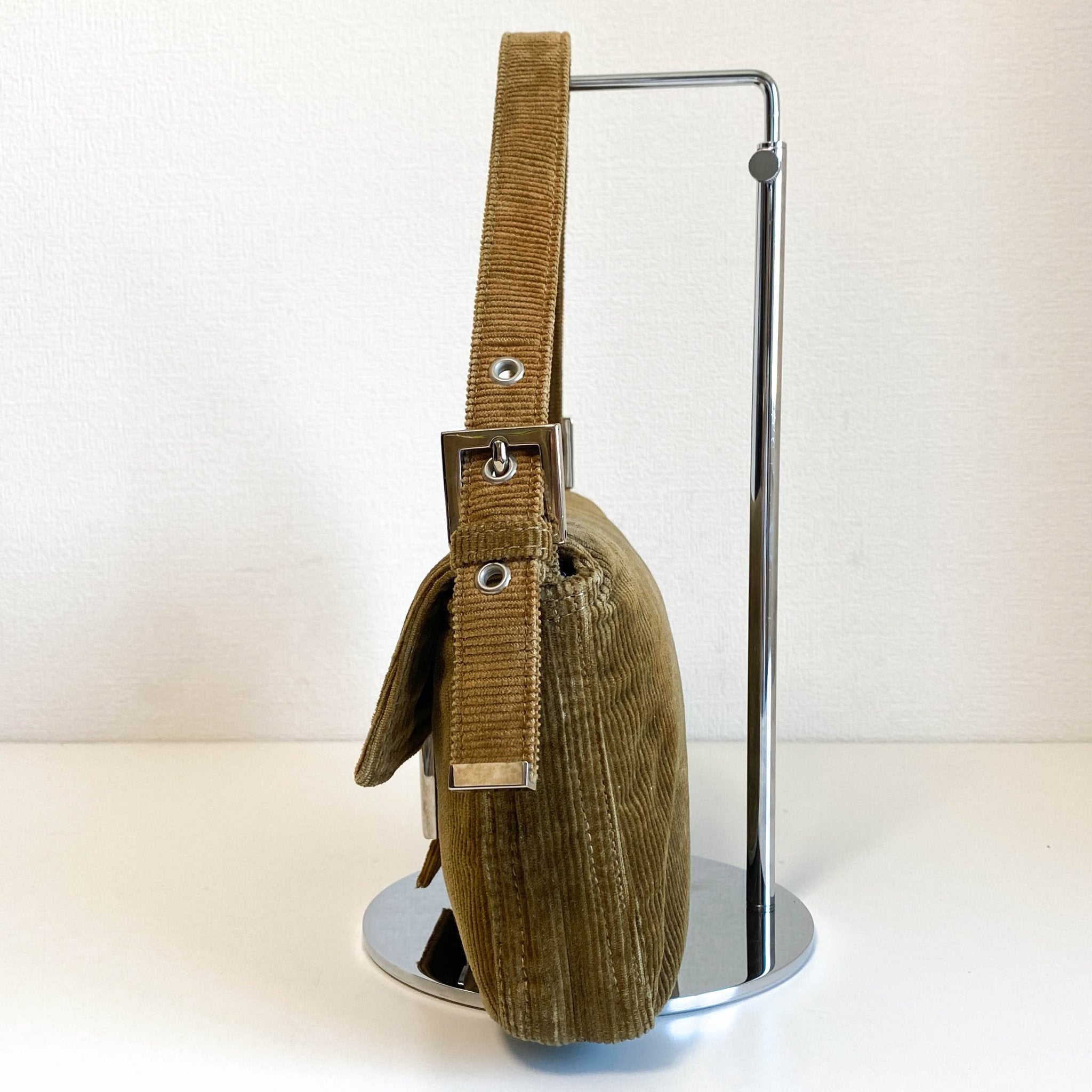 FENDI Baguette Corduroy Shoulder Bag, in , Sold by HIVE PRELOVED - Shoulder Bags, ,