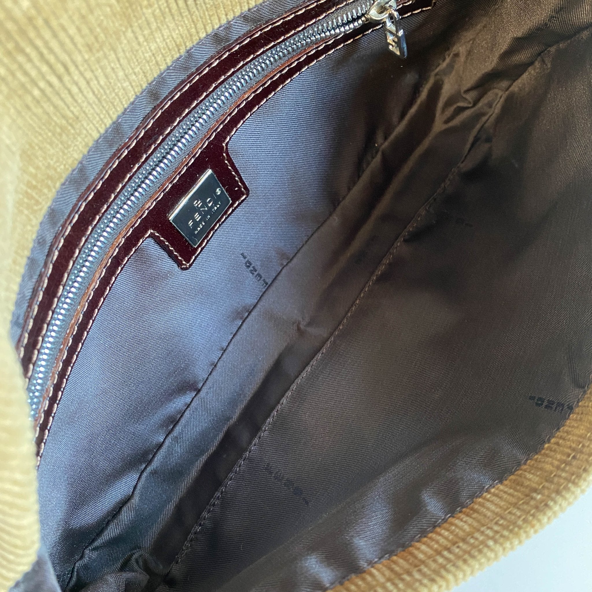 FENDI Baguette Corduroy Shoulder Bag, in , Sold by HIVE PRELOVED - Shoulder Bags, ,