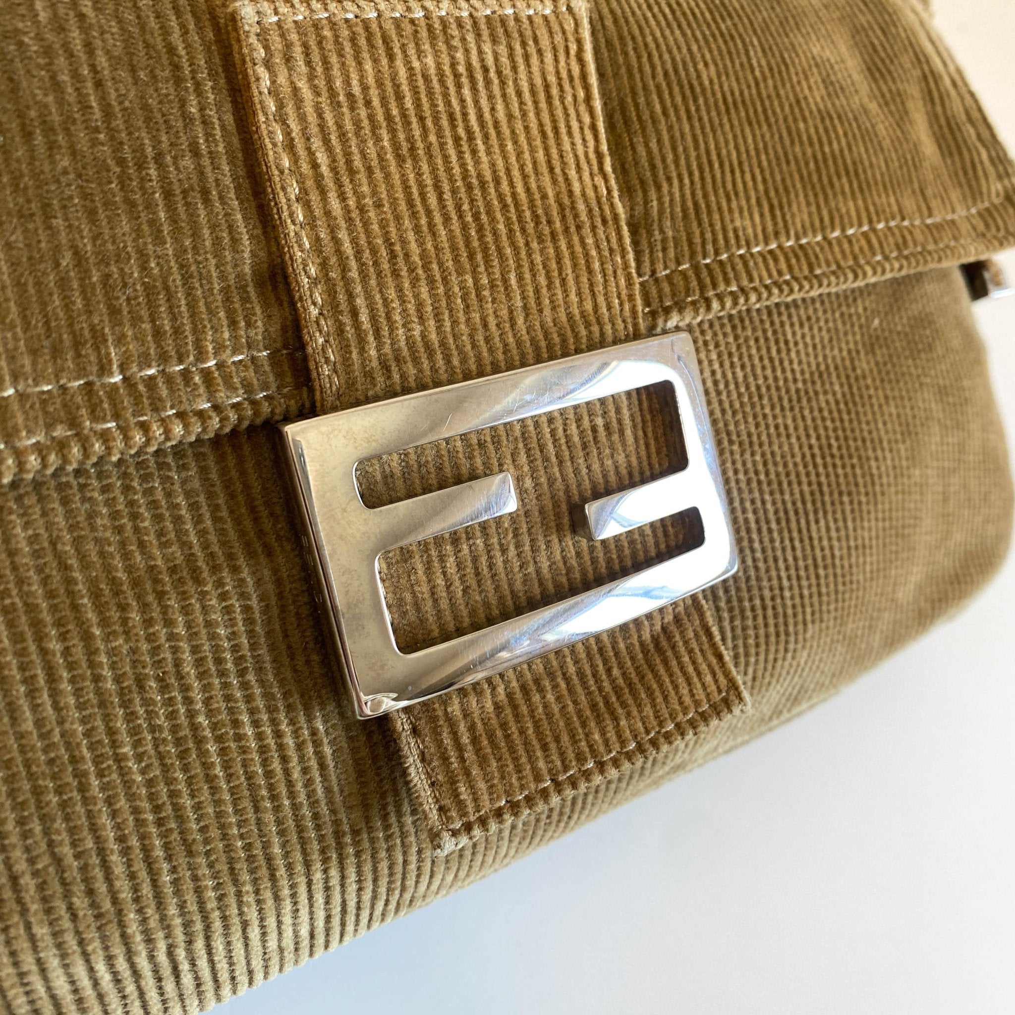 FENDI Baguette Corduroy Shoulder Bag, in , Sold by HIVE PRELOVED - Shoulder Bags, ,
