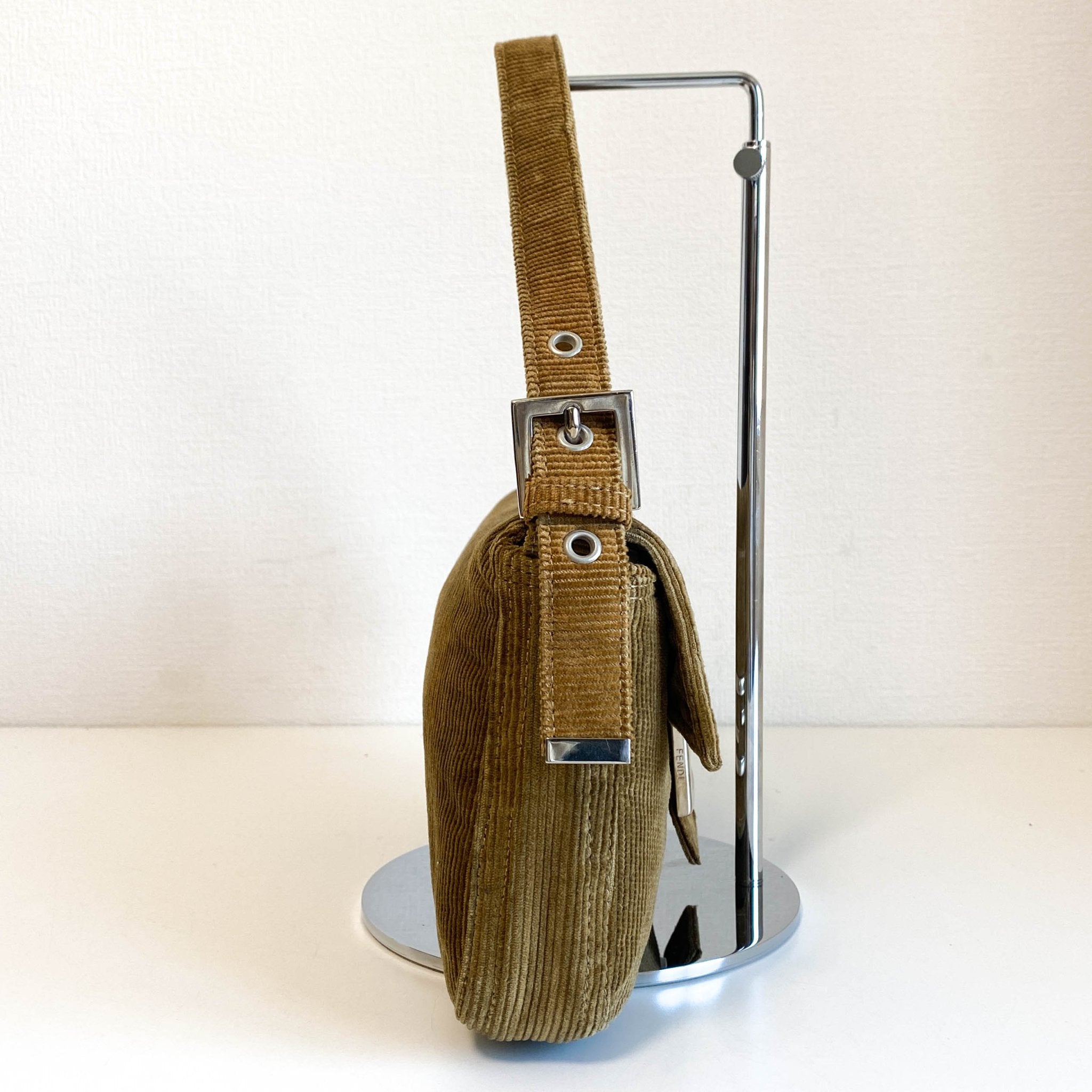 FENDI Baguette Corduroy Shoulder Bag, in , Sold by HIVE PRELOVED - Shoulder Bags, ,