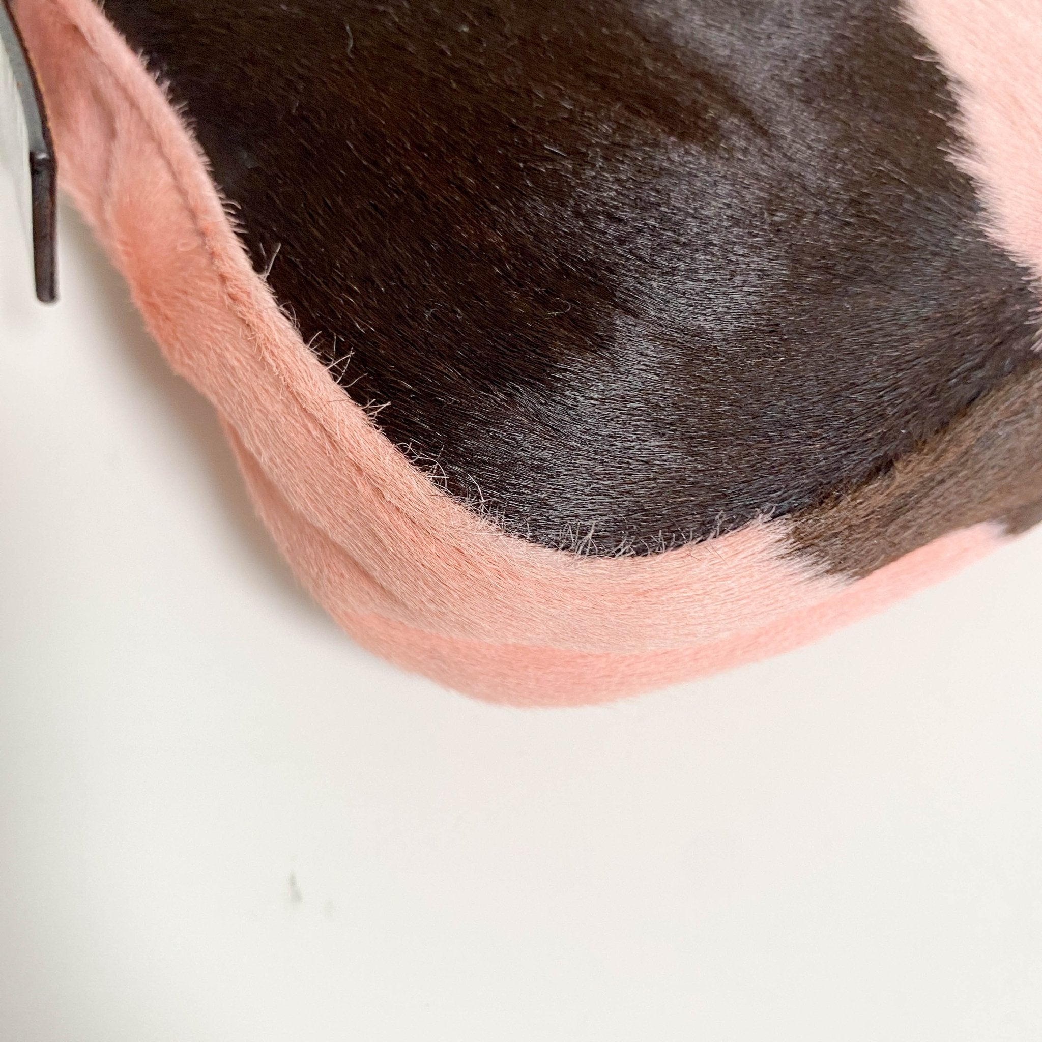 FENDI Baguette Cow Printed Pink Pony Hair Shoulder Bag, in , Sold by HIVE PRELOVED - Shoulder Bags, ,