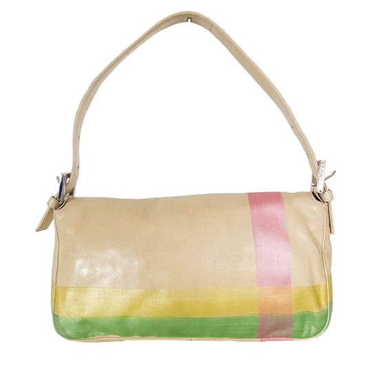 FENDI Baguette Cream Leather Beads Embroidered, in , Sold by HIVE PRELOVED - Sale, Shoulder Bags,