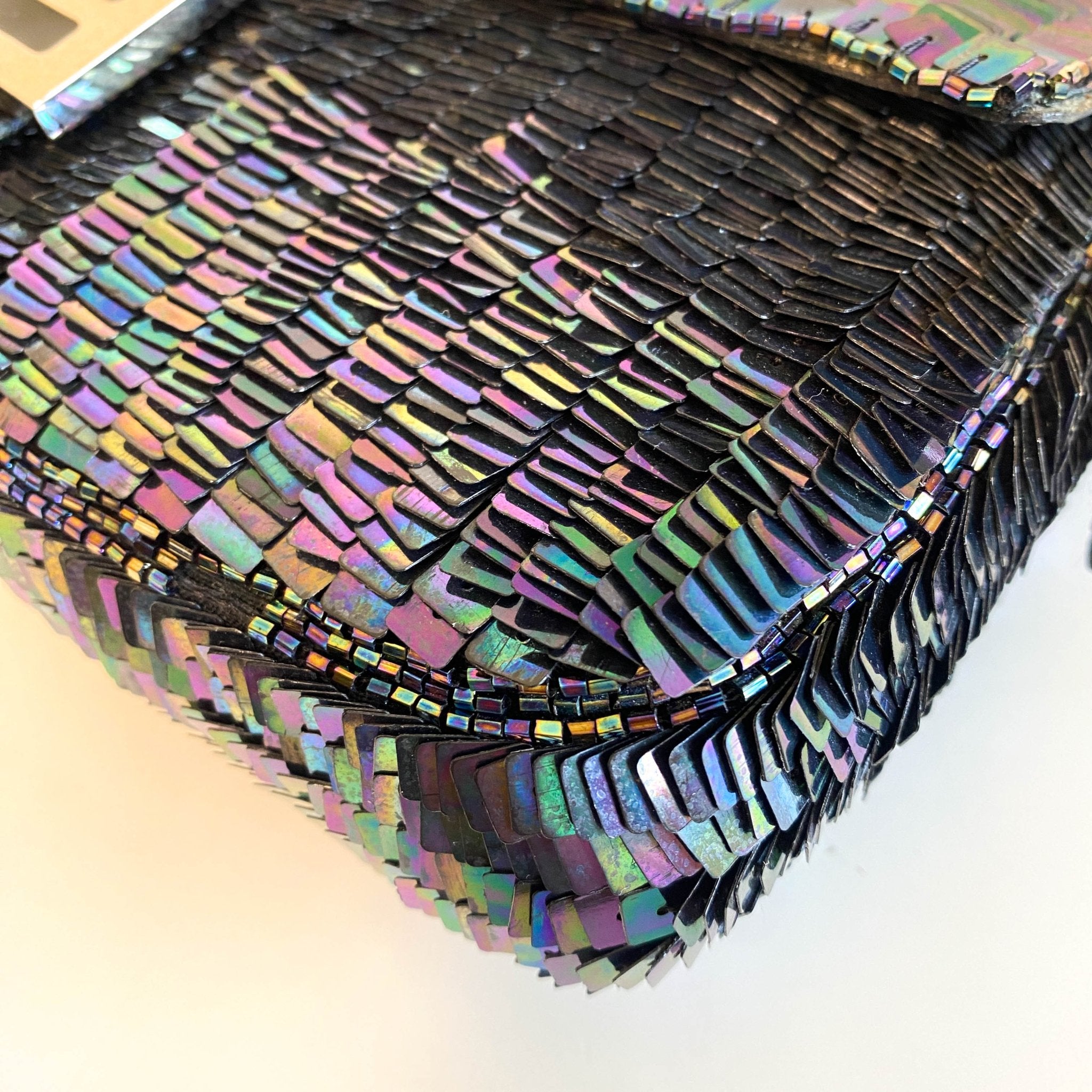 FENDI Baguette Dark Metallic Blue Sequin Shoulder Bag, in , Sold by HIVE PRELOVED - Shoulder Bags, ,