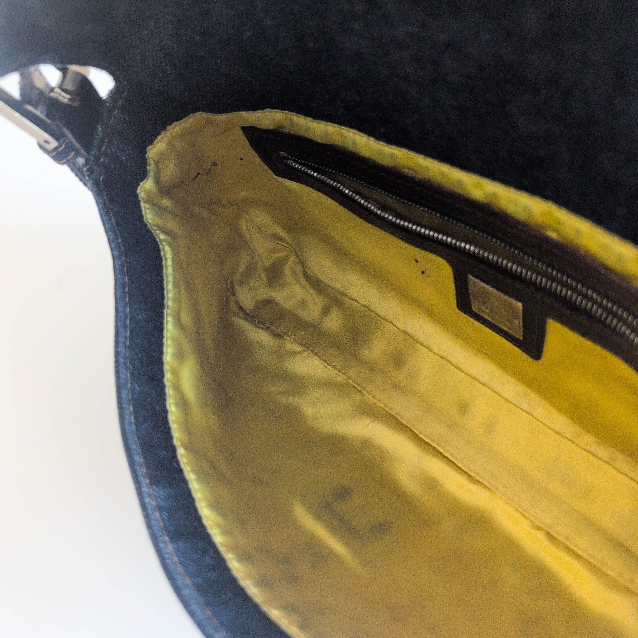 FENDI Baguette Denim Floral Beaded Shoulder Bag, in , Sold by HIVE PRELOVED - Shoulder Bags, ,