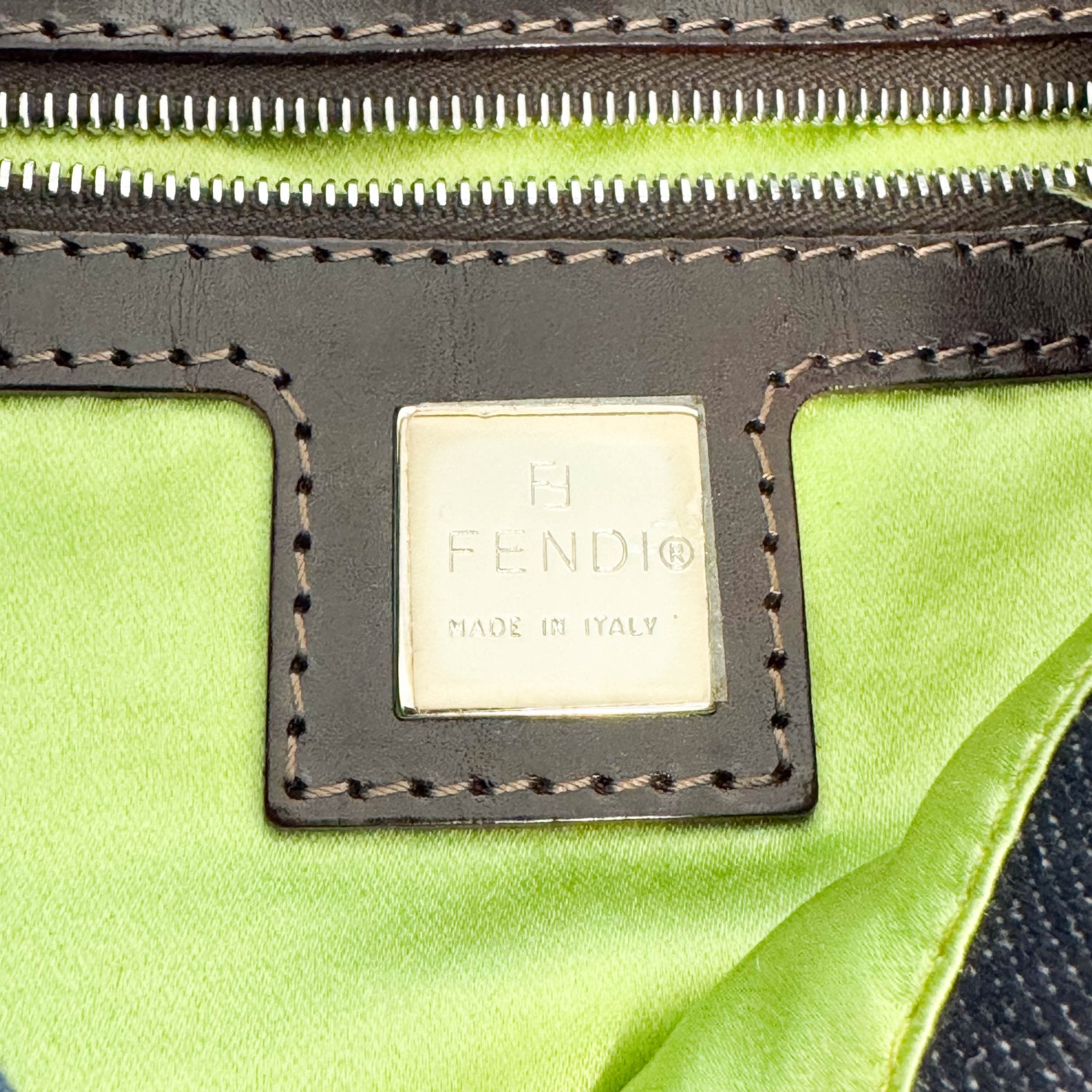 FENDI Baguette Denim Floral Embroidery Shoulder Bag, in , Sold by HIVE PRELOVED - Shoulder Bags, ,