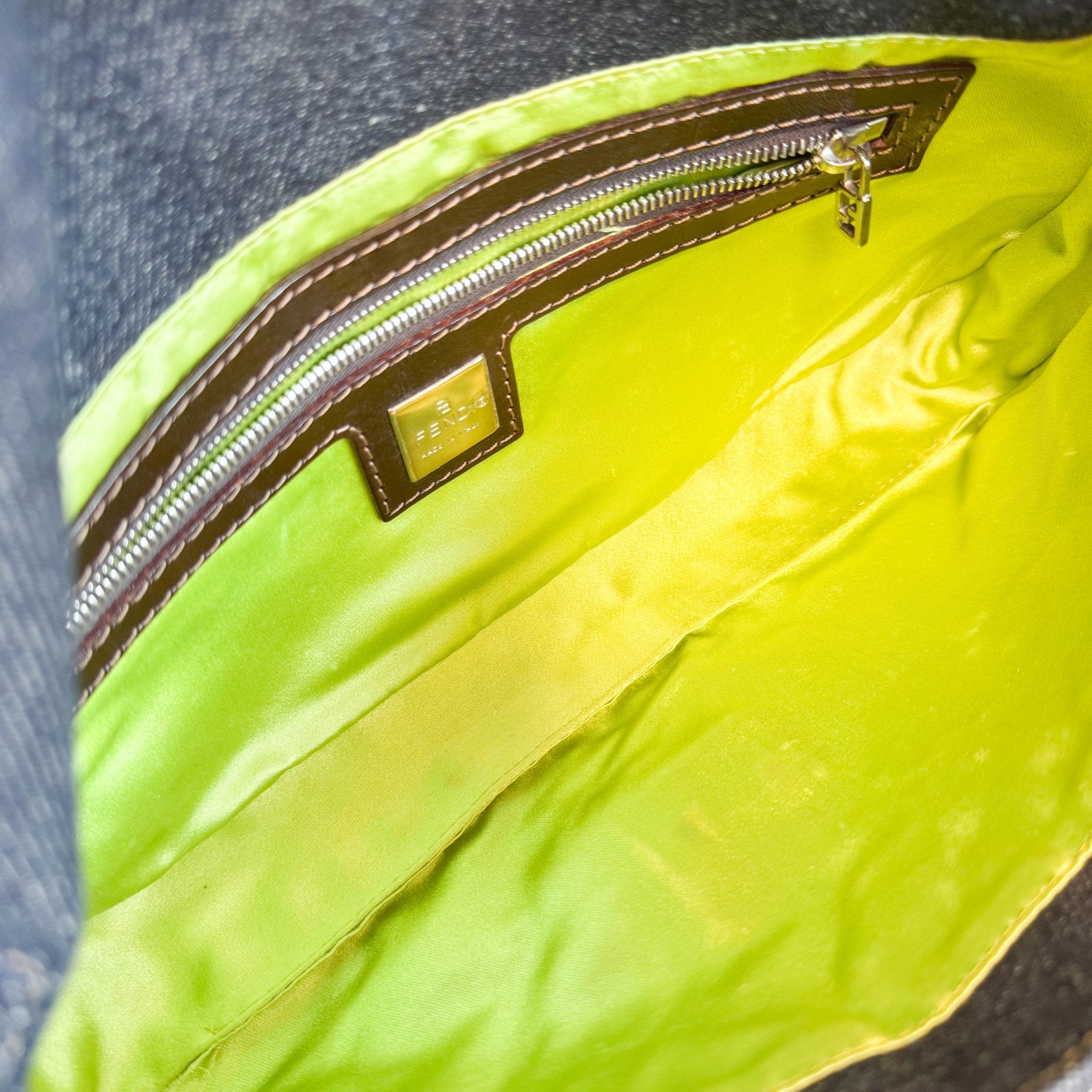 FENDI Baguette Denim Floral Embroidery Shoulder Bag, in , Sold by HIVE PRELOVED - Shoulder Bags, ,