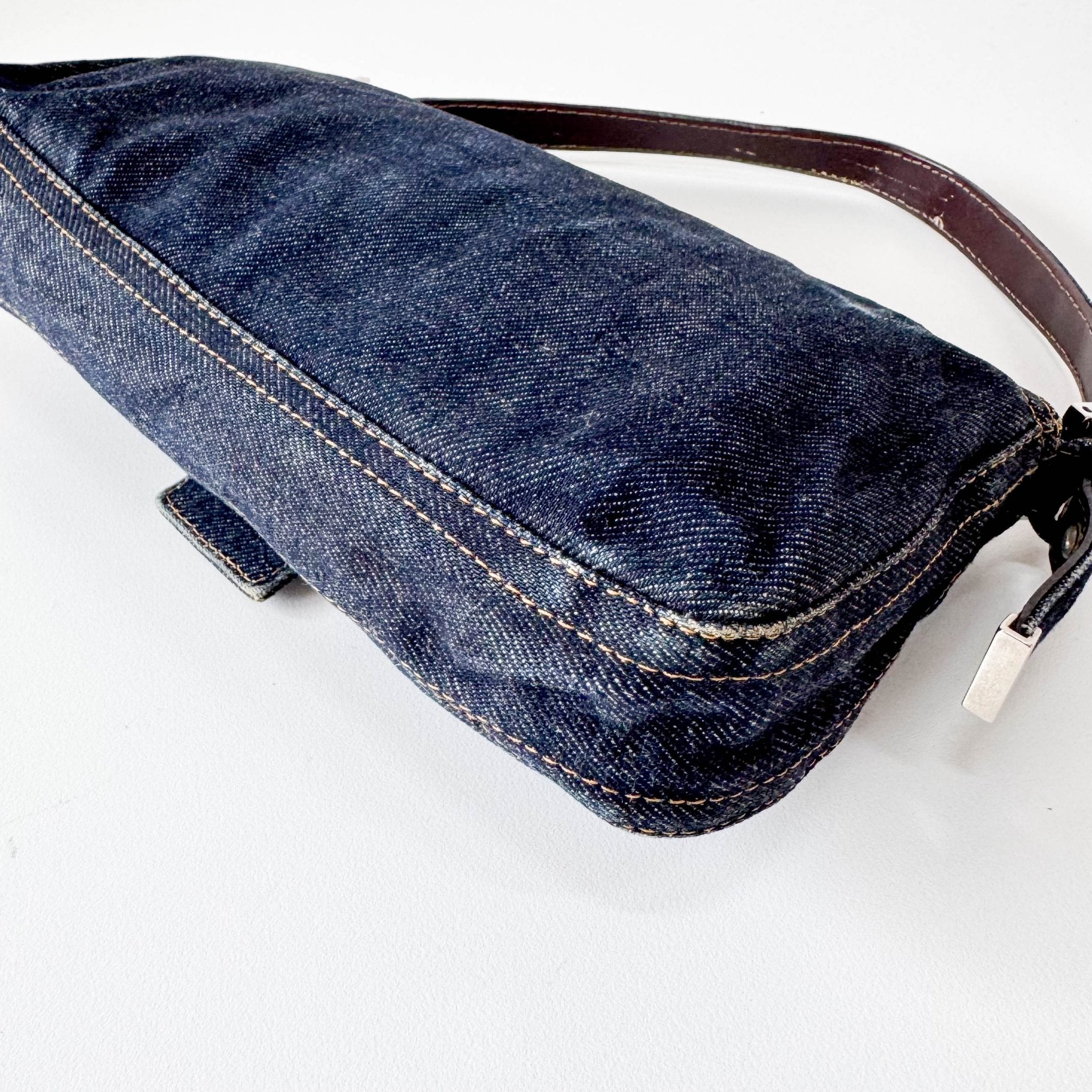 FENDI Baguette Denim Shoulder Bag, in , Sold by HIVE PRELOVED - Shoulder Bags, ,