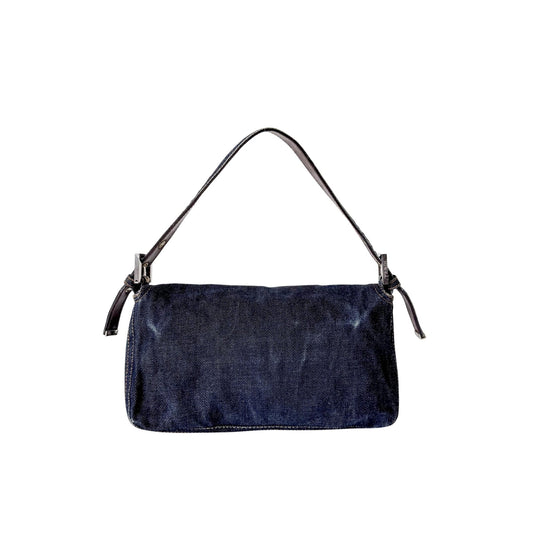 FENDI Baguette Denim Shoulder Bag, in , Sold by HIVE PRELOVED - Shoulder Bags, ,