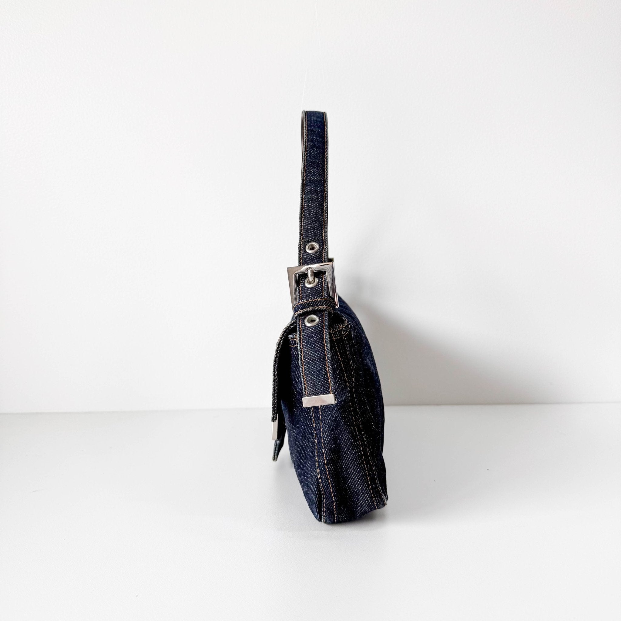 FENDI Baguette Denim Shoulder Bag, in , Sold by HIVE PRELOVED - Shoulder Bags, ,