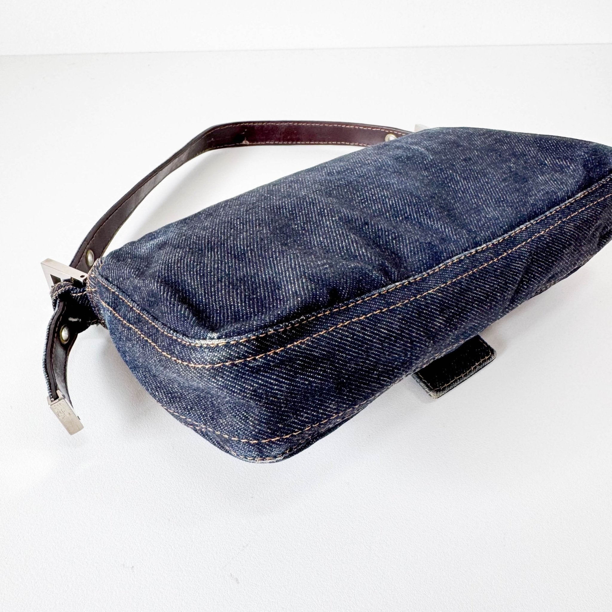 FENDI Baguette Denim Shoulder Bag, in , Sold by HIVE PRELOVED - Shoulder Bags, ,
