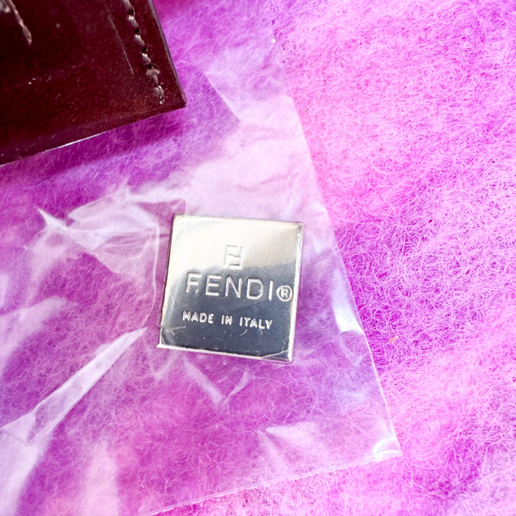 FENDI Baguette Embroidered Pink Wool, in , Sold by HIVE PRELOVED - Shoulder Bags, ,