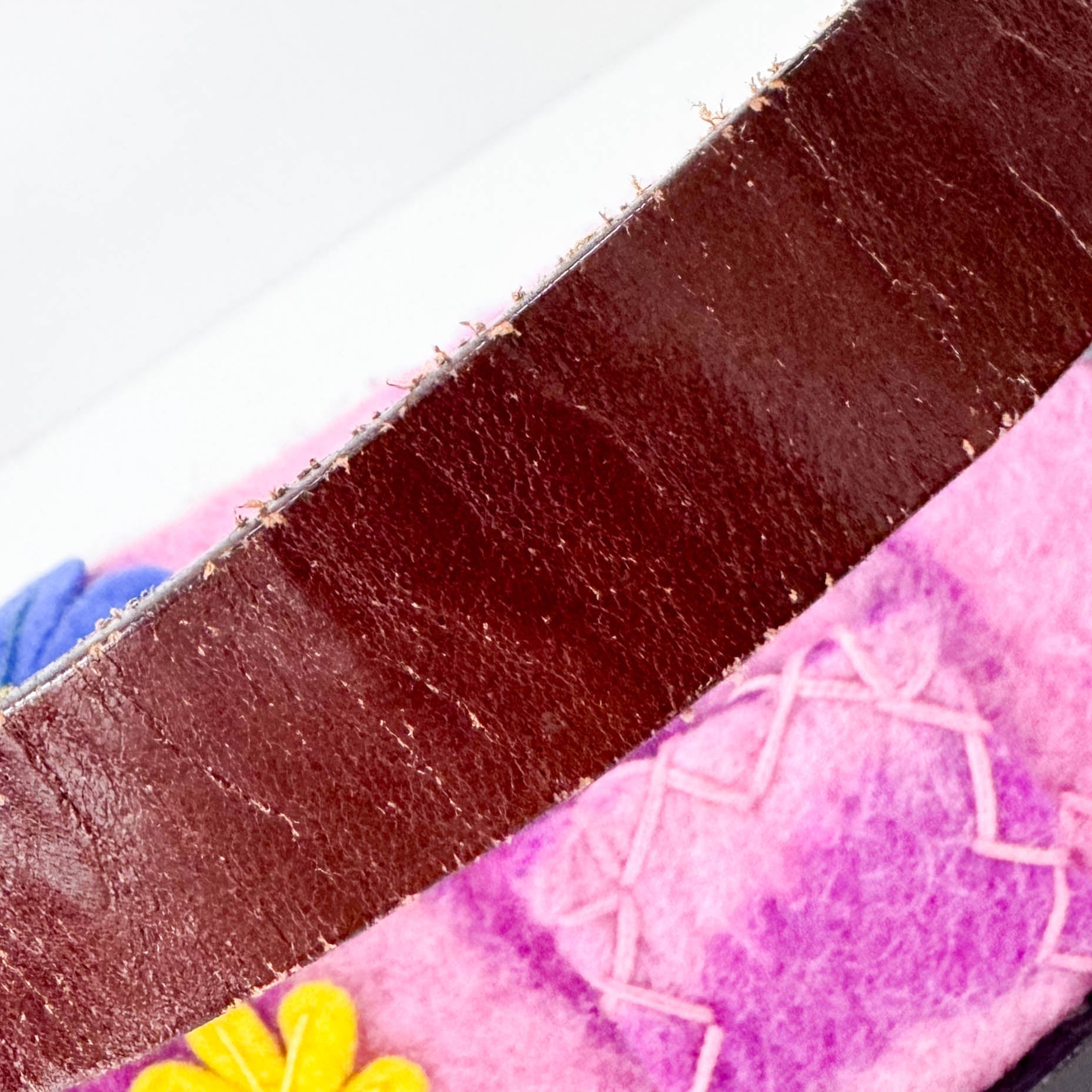 FENDI Baguette Embroidered Pink Wool, in , Sold by HIVE PRELOVED - Shoulder Bags, ,