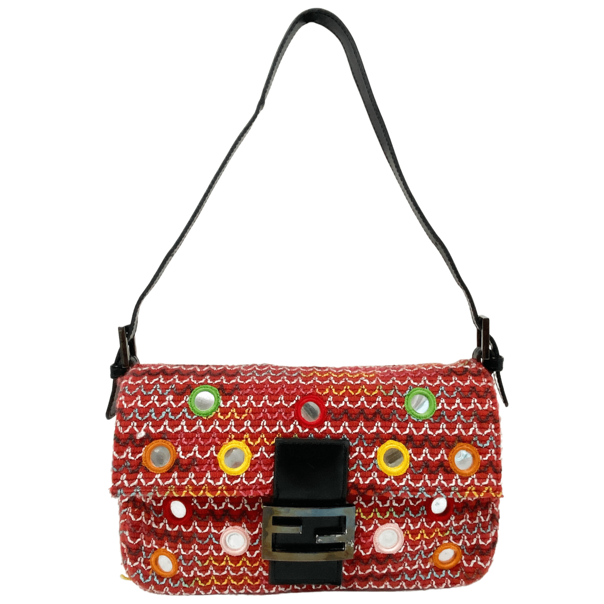FENDI Baguette Embroidered Shoulder Bag, in , Sold by HIVE PRELOVED - Shoulder Bags, ,