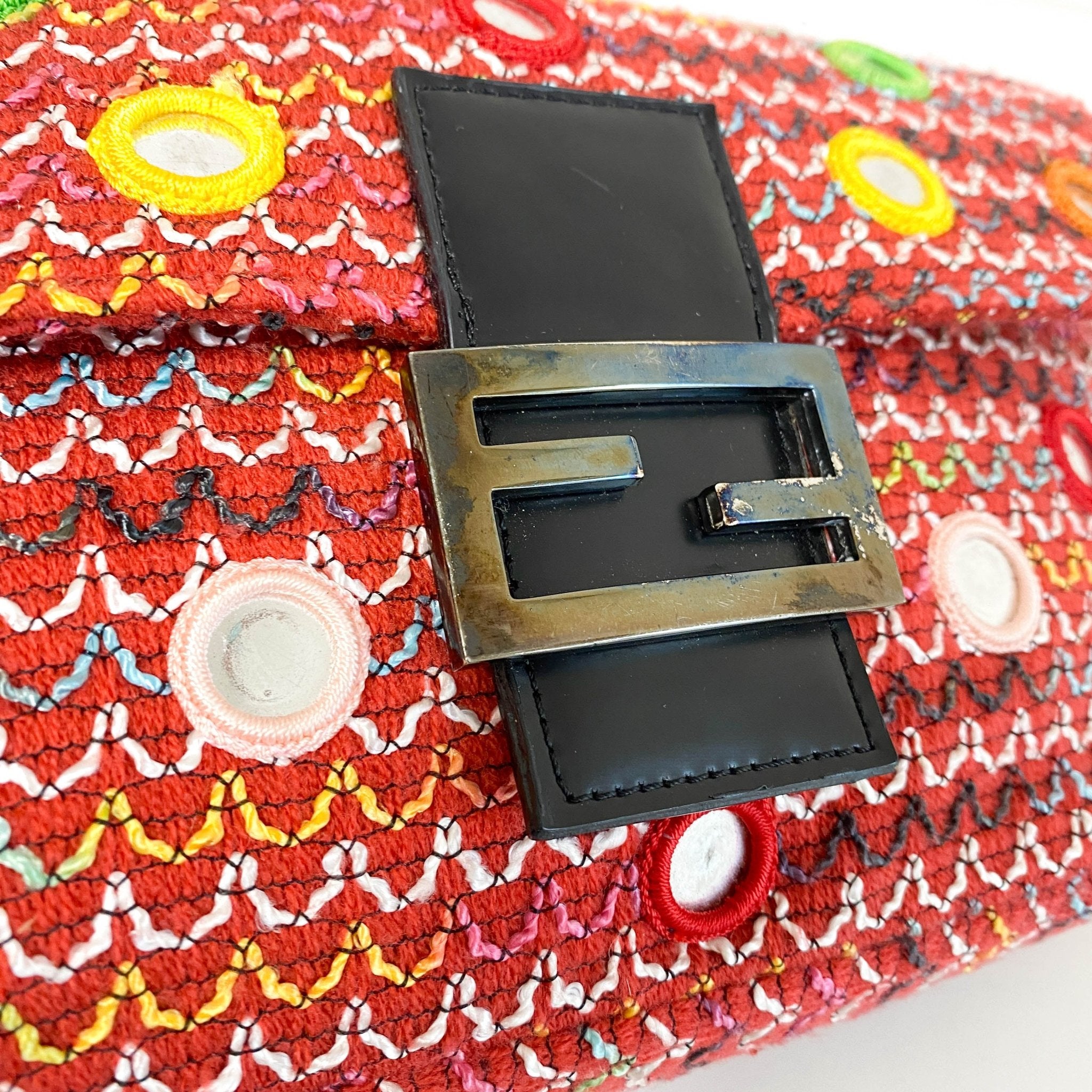 FENDI Baguette Embroidered Shoulder Bag, in , Sold by HIVE PRELOVED - Shoulder Bags, ,