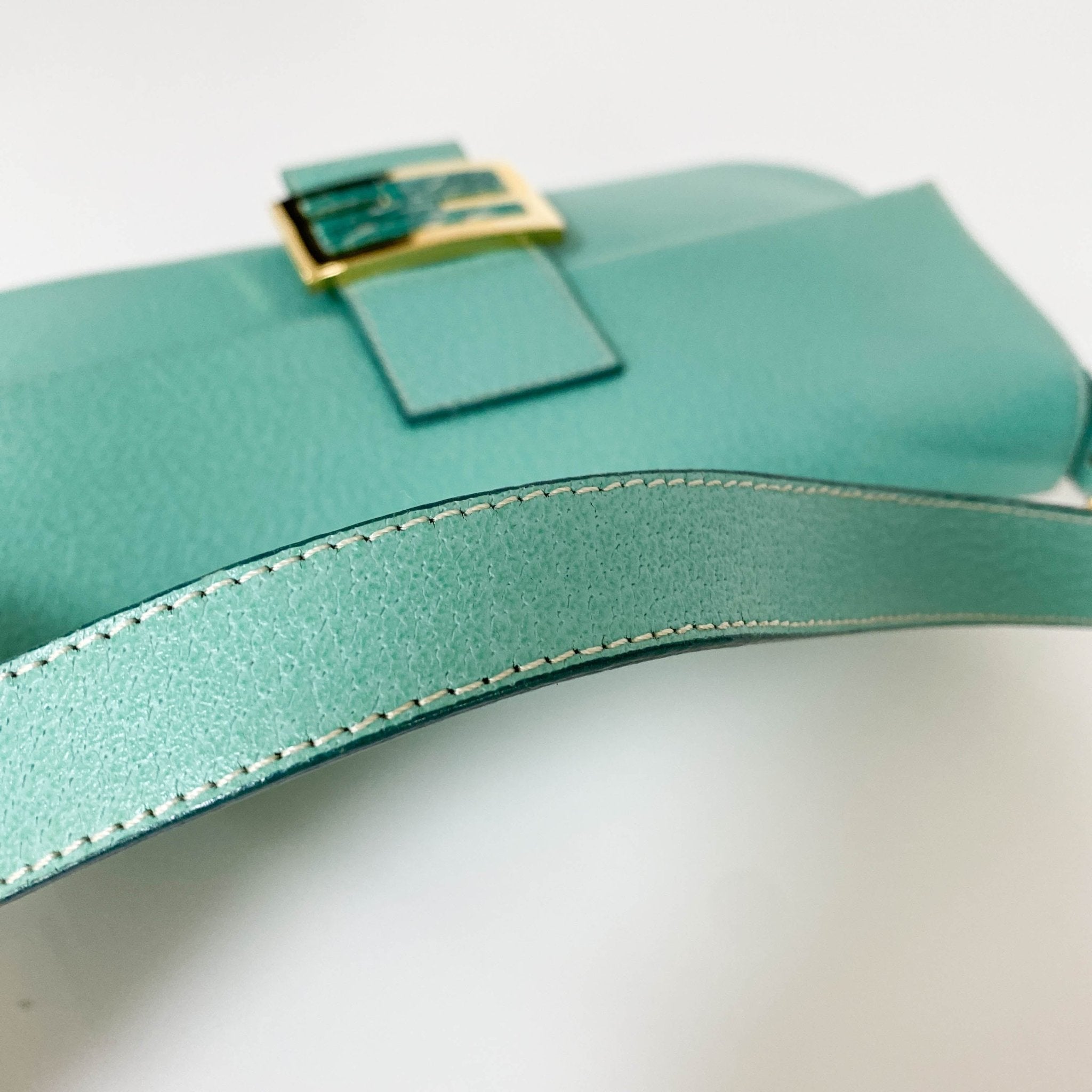 FENDI Baguette Emerald Green Leather Marble Hardware Shoulder Bag, in , Sold by HIVE PRELOVED - Shoulder Bags, ,