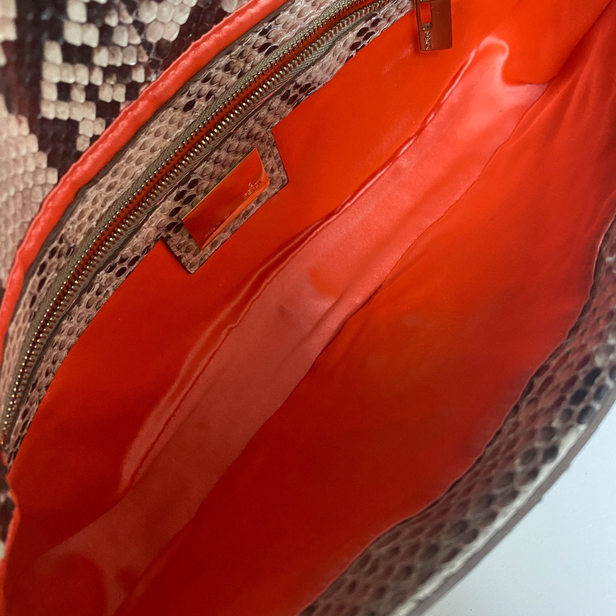 FENDI Baguette FF White Beige Raffia / Python Belt Shouler Bag, in , Sold by HIVE PRELOVED - Sale, Shoulder Bags,